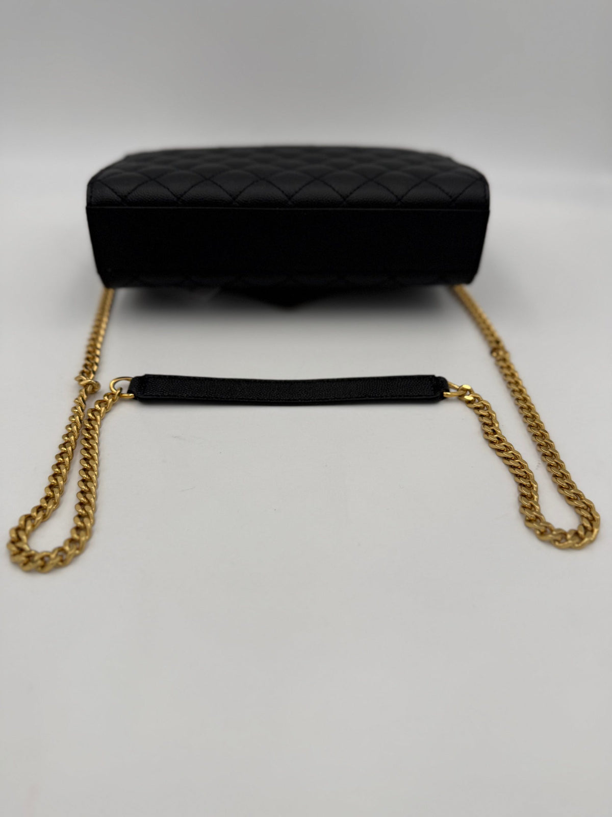 Saint Laurent Bicolor Leather Handbag - Timeless Elegance Unleashed
