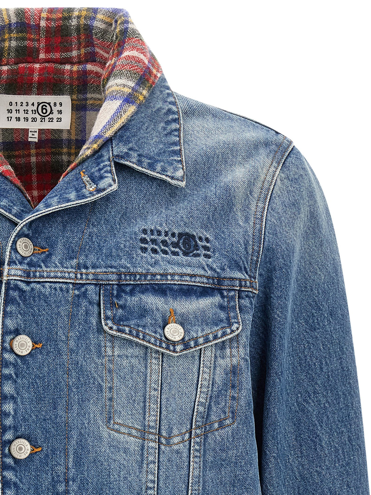 MM6 Maison Margiela Blue Denim Jacket - Timeless Luxury Redefined