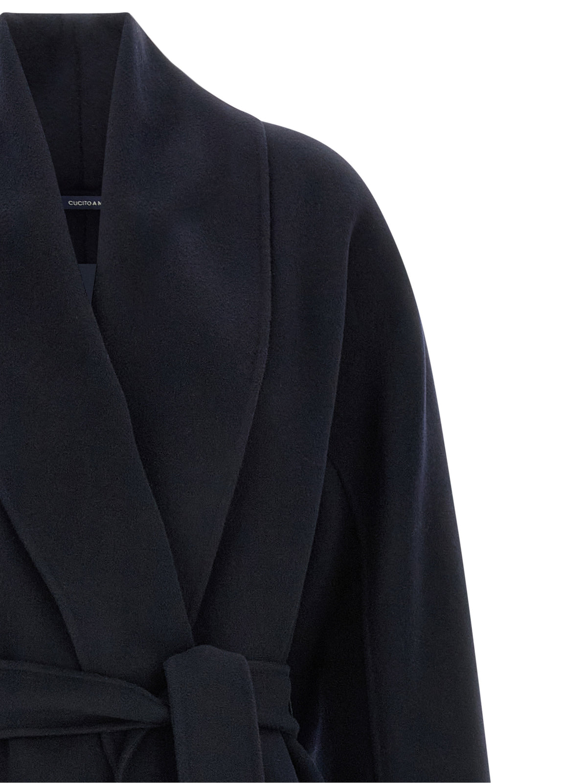 S Max Mara Manna Blue Wool Coat - Timeless Luxury Outerwear