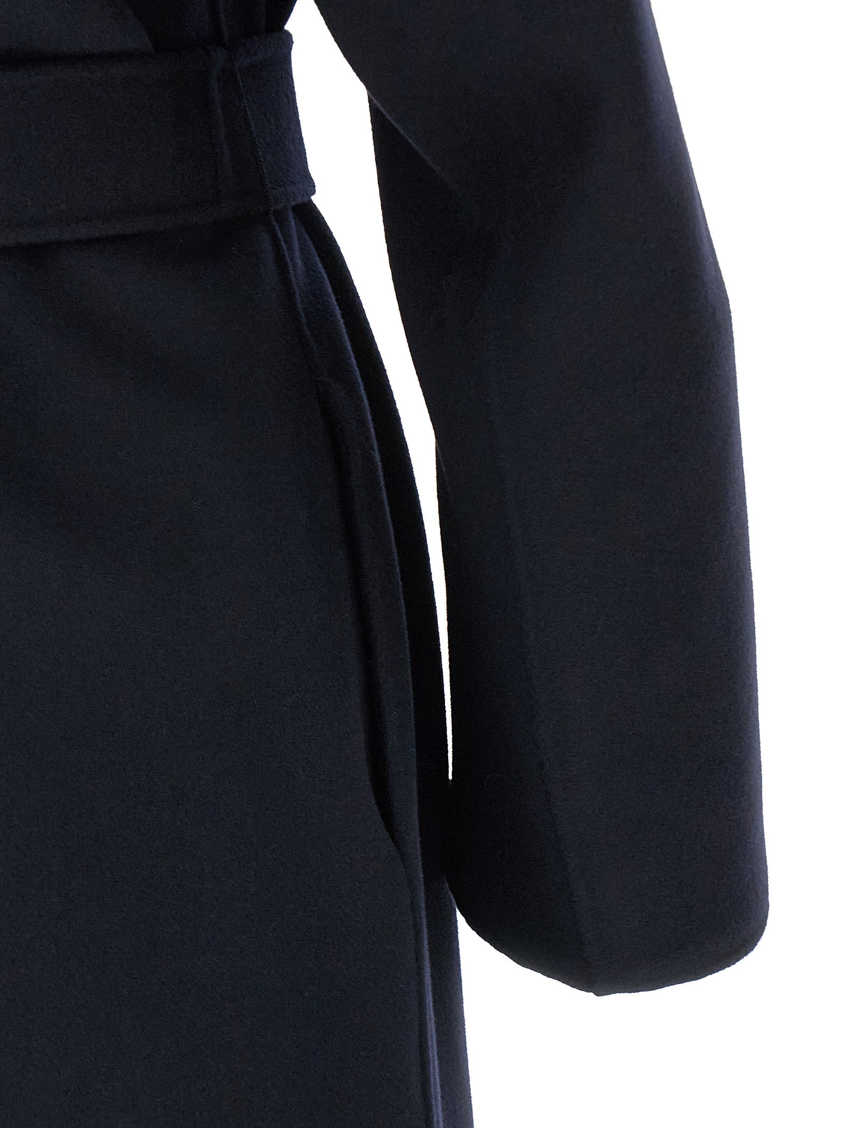 S Max Mara Manna Blue Wool Coat - Timeless Luxury Outerwear