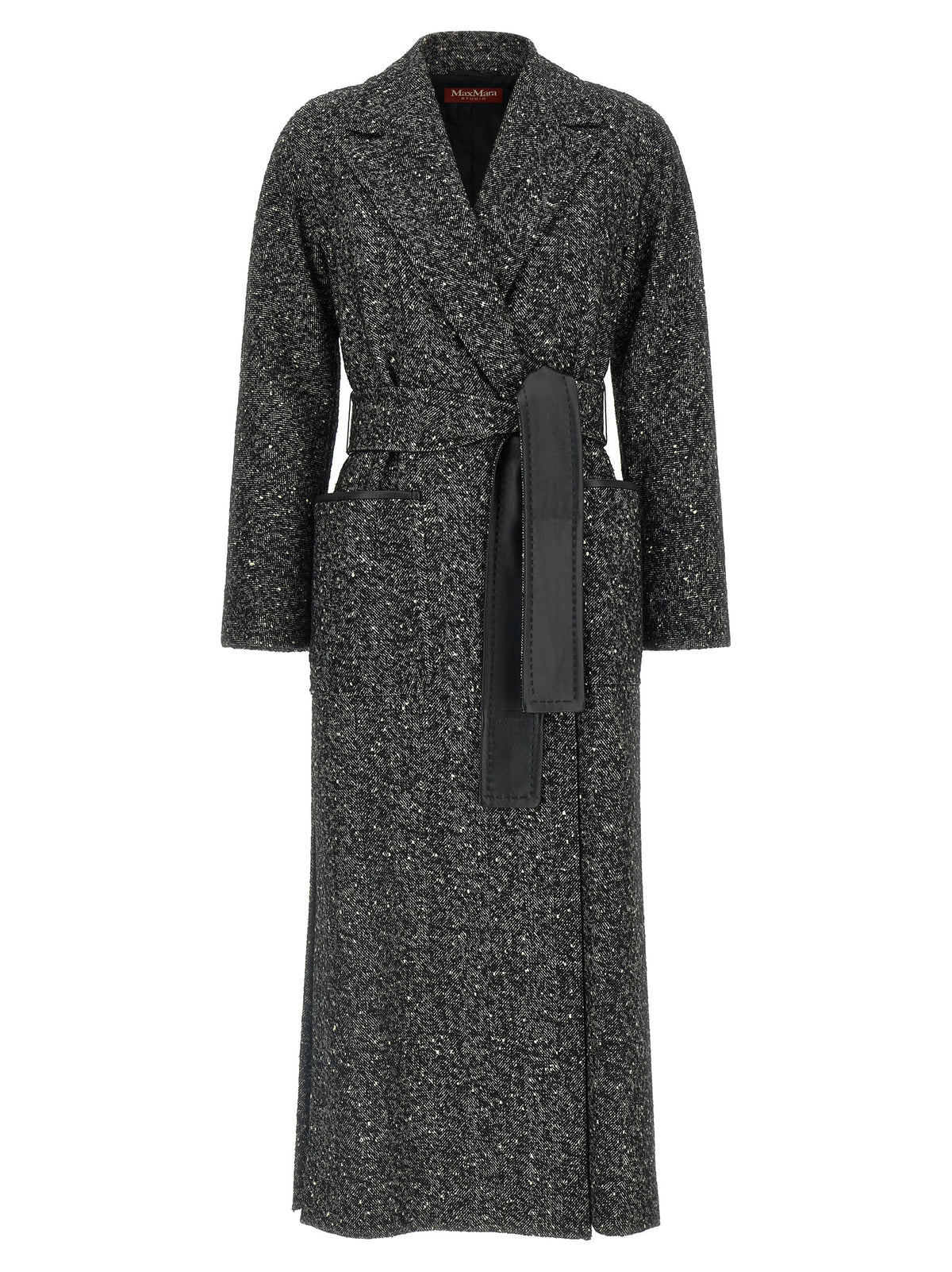 Max Mara Bicolor Virgin Wool Coat - Timeless Elegance Redefined