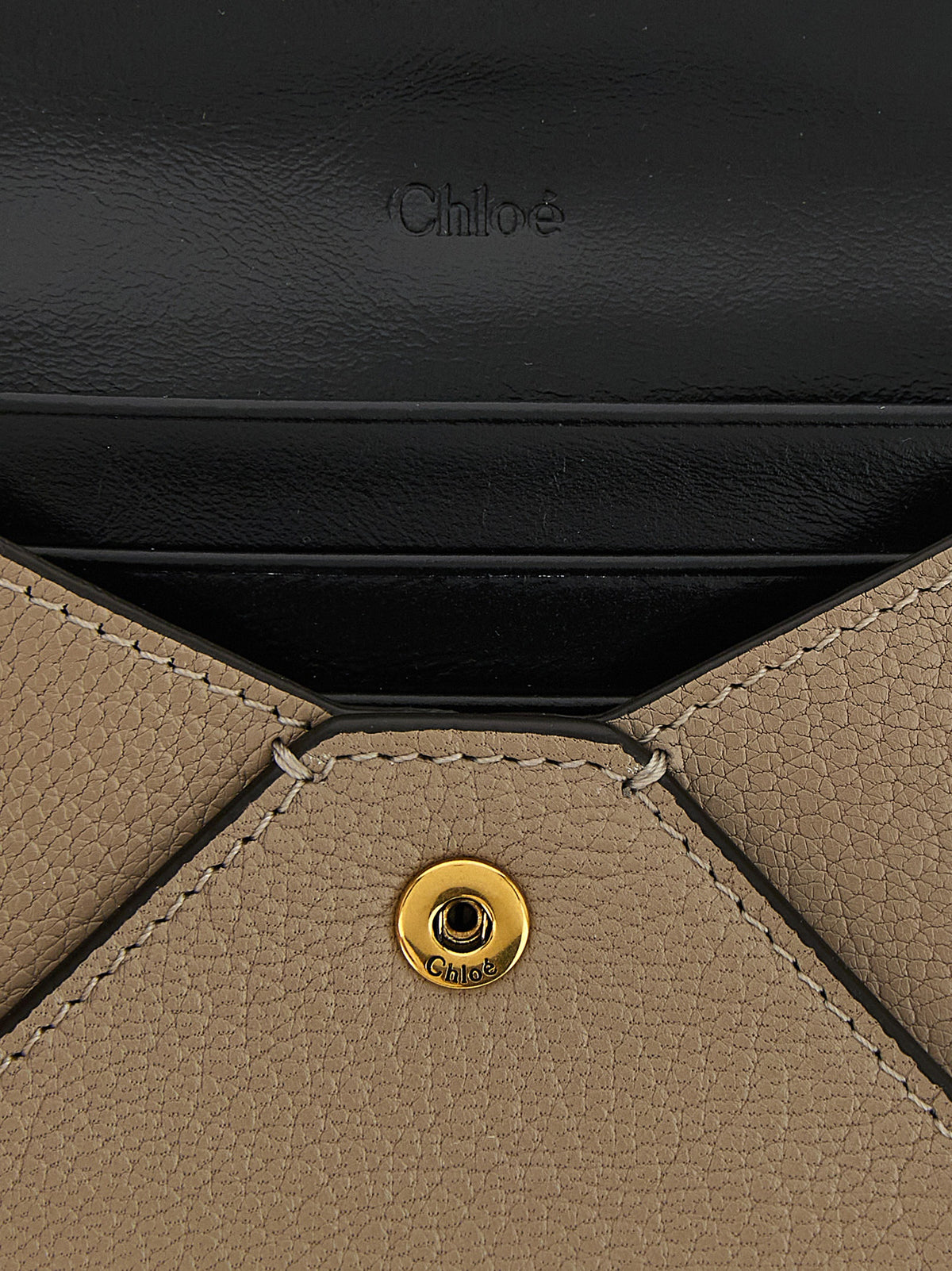 Chloé Beige Goatskin Cardholder - Timeless Luxury Accessory
