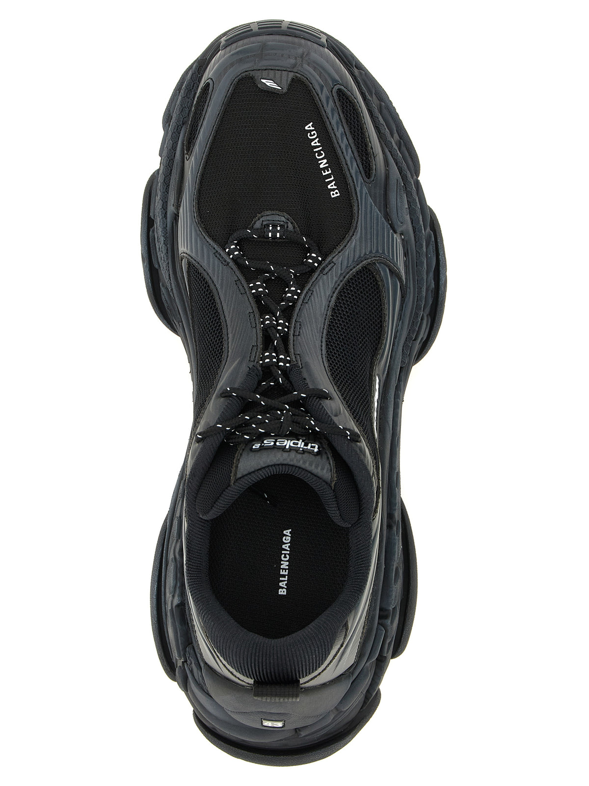 Balenciaga Black Polyethylene Athletic Sneakers