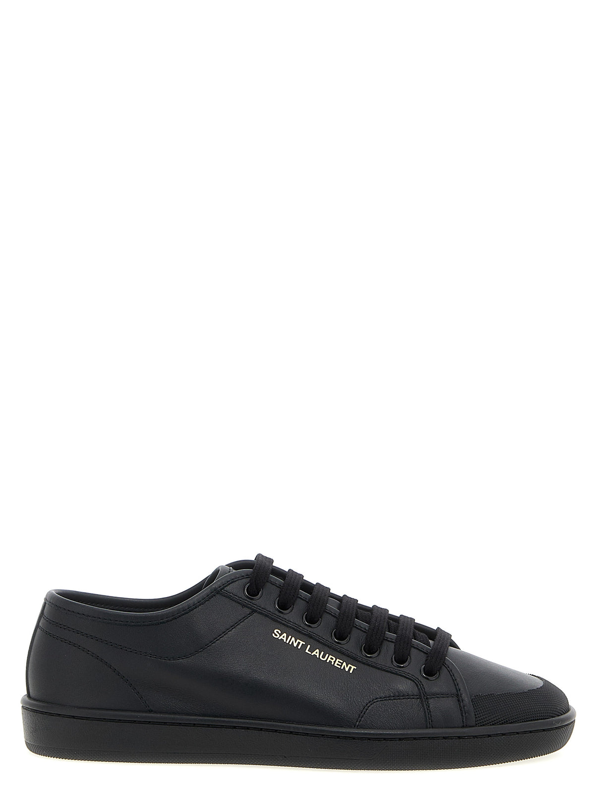 Saint Laurent Black Calfskin Low Top Sneakers - Timeless Luxury