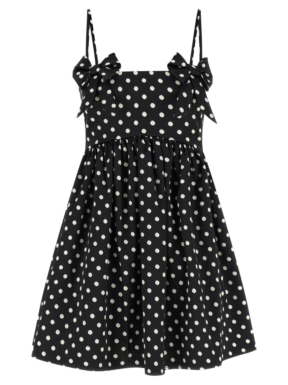 Ganni Black Polka Dot Mini Dress - Effortless Luxury Fashion