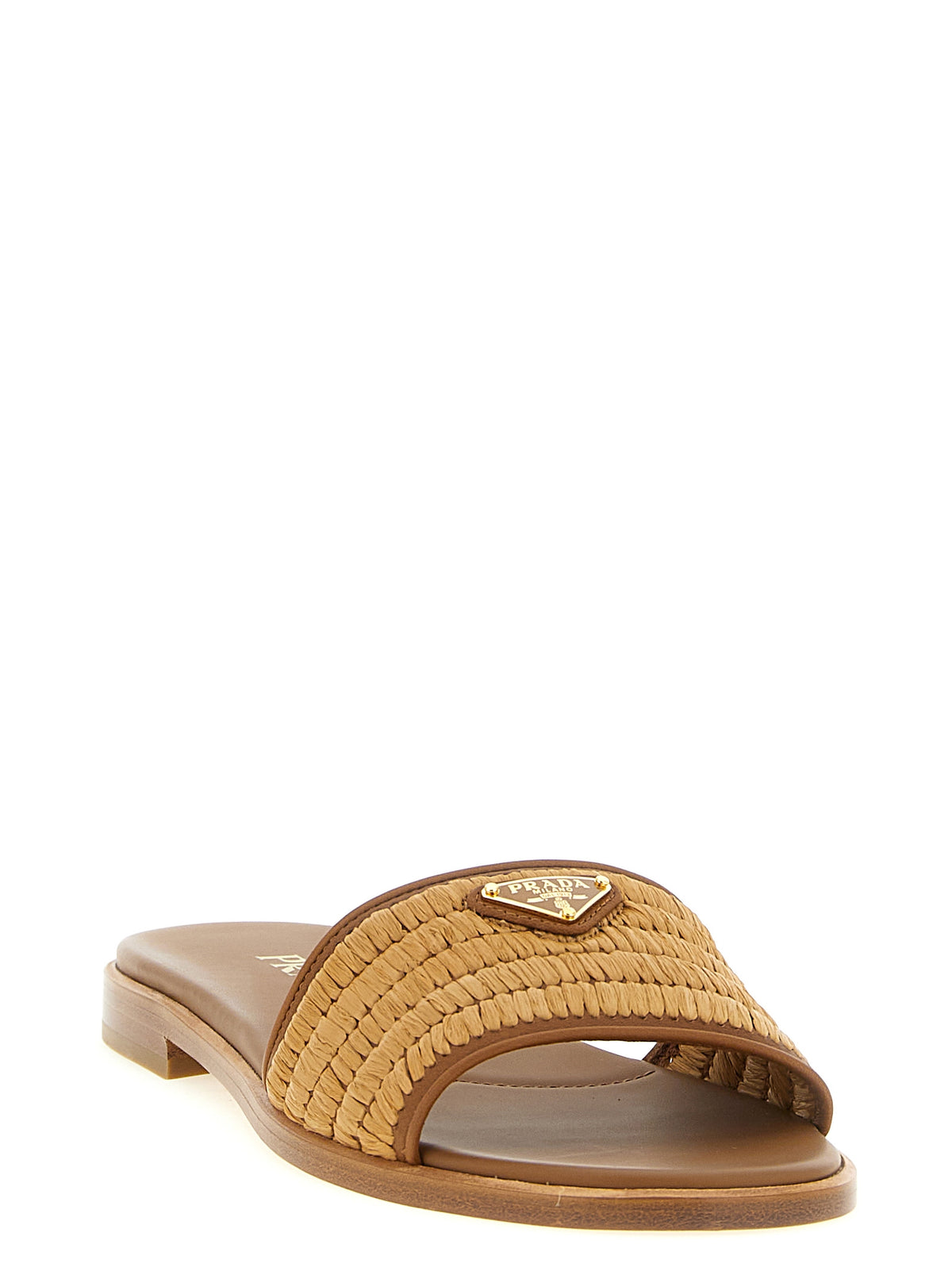 Prada Brown Viscose Slides - Exquisite Luxury Footwear