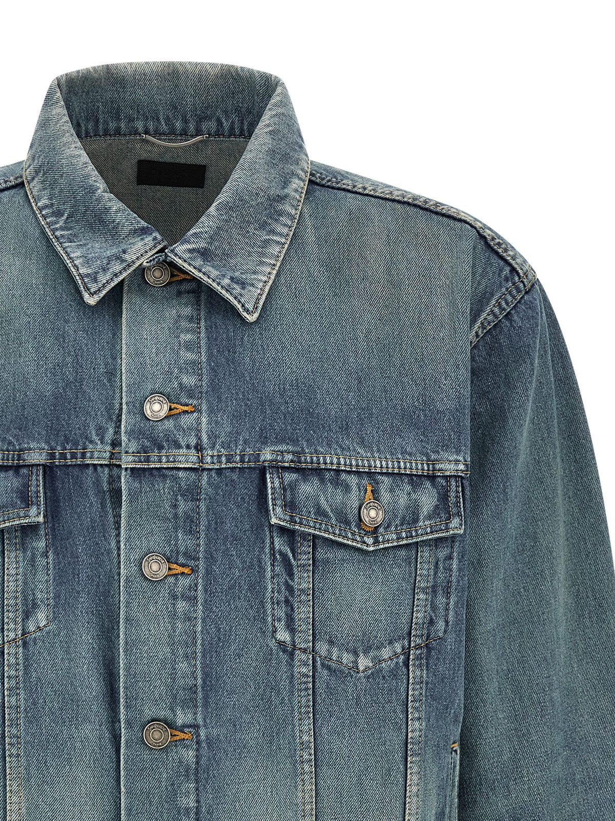 Saint Laurent Blue Denim Jacket - Timeless Luxury Statement