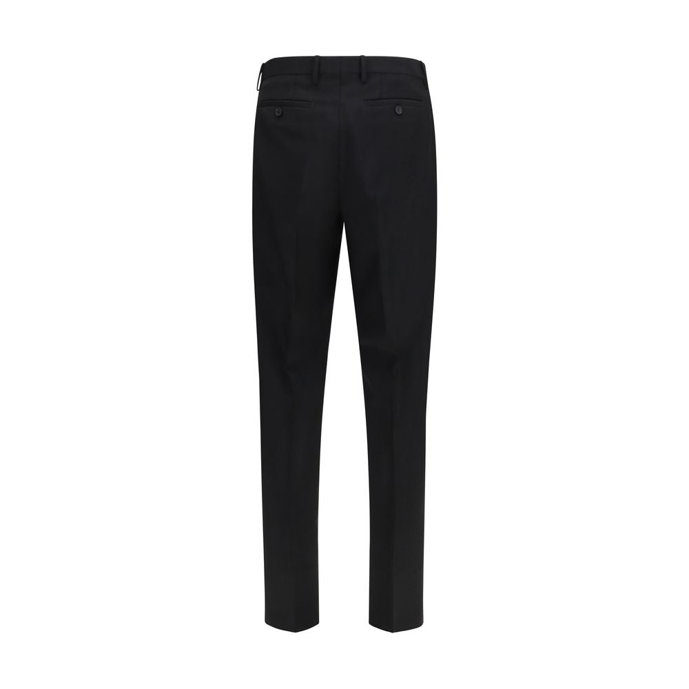 Fendi Black Mohair Dress Pants - Timeless Luxury Tailoring