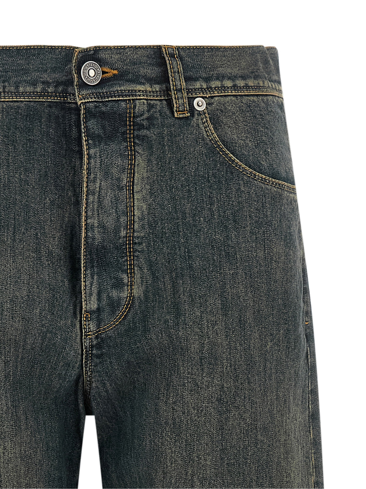 Fendi Blue Cotton Straight-Leg Jeans - Timeless Luxury Denim