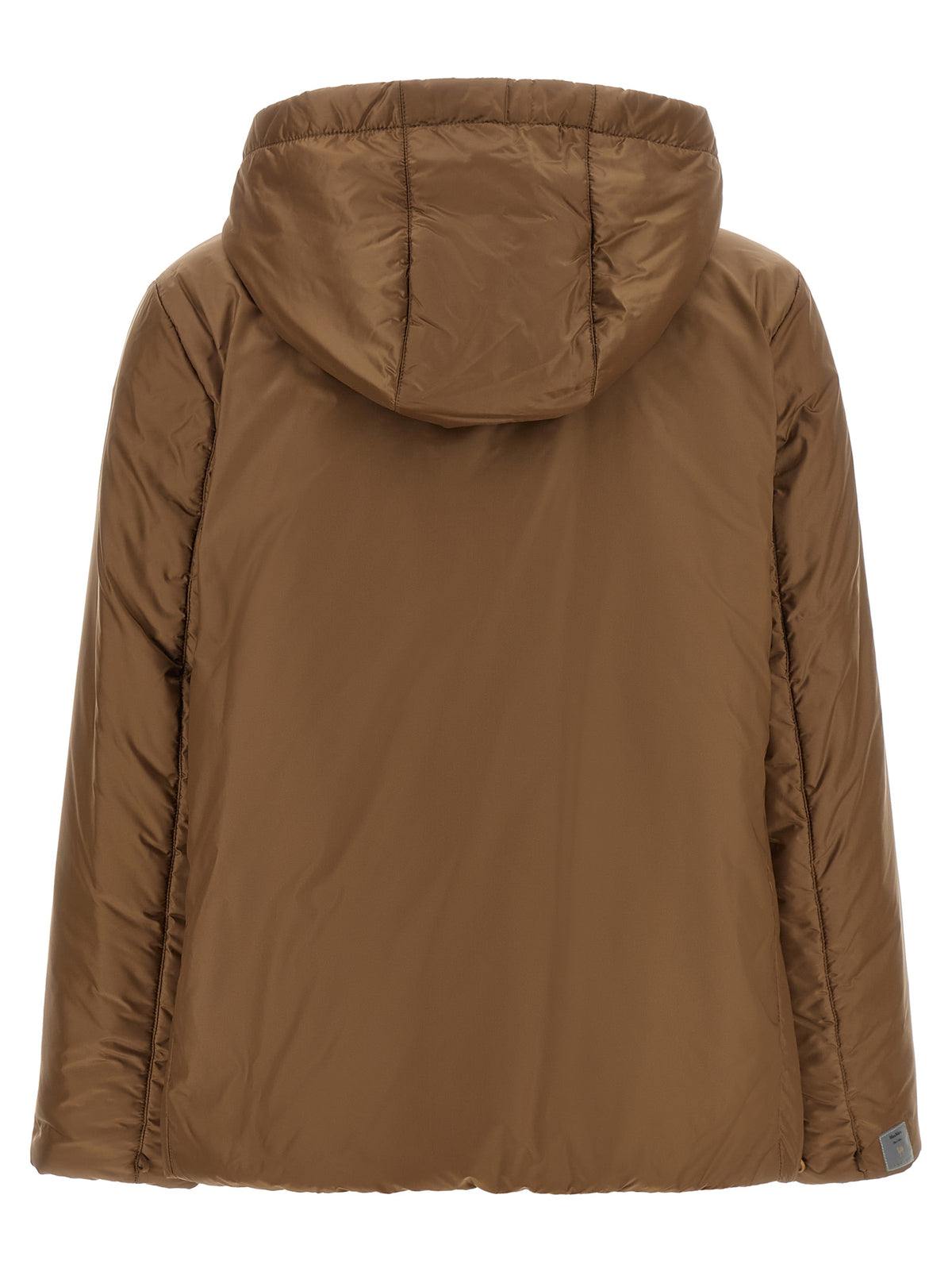 Max Mara Brown Polyester Full-Length Jacket - Timeless Luxury Outerwear
