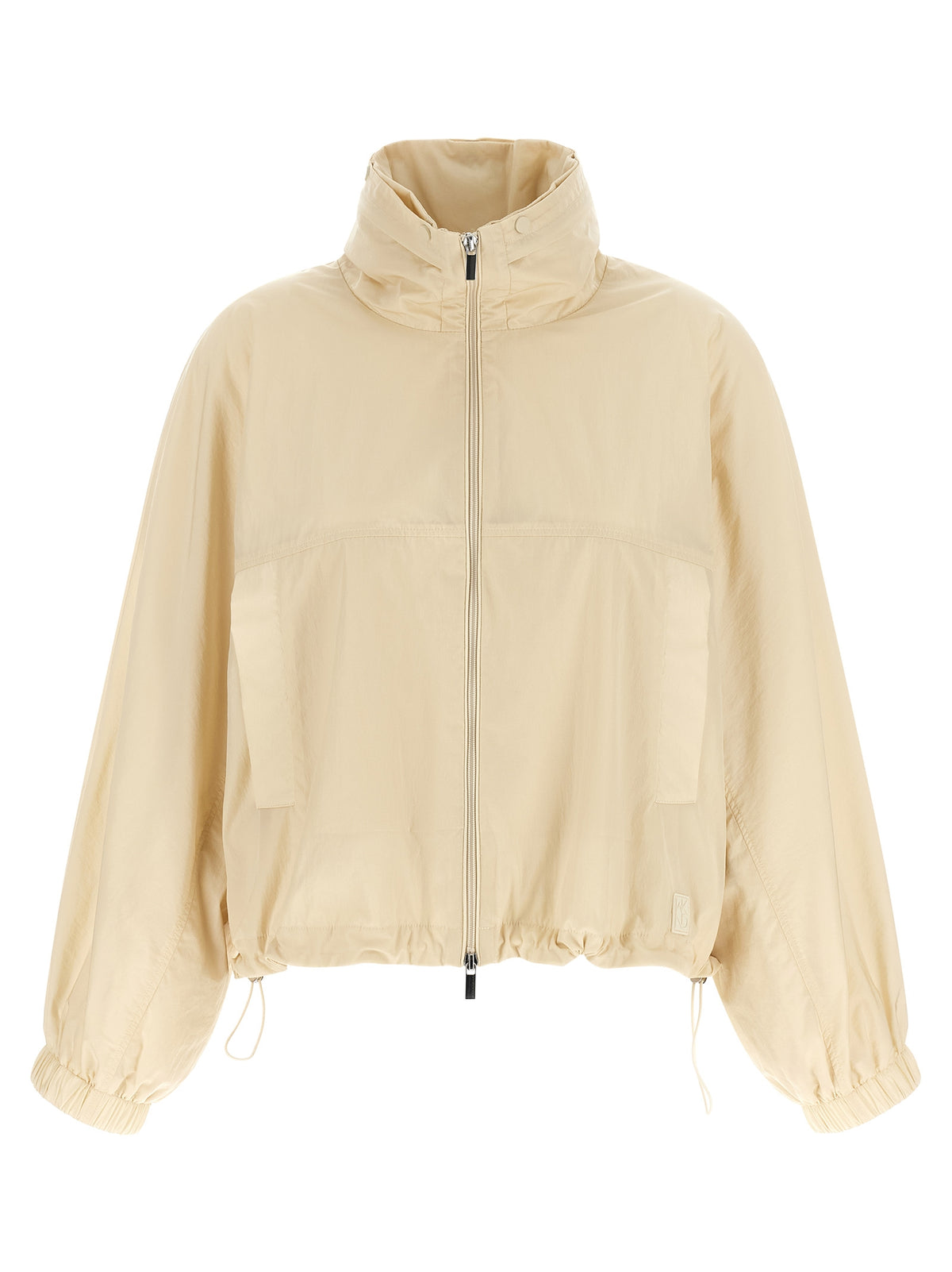 Max Mara Beige Polyamide Full-Length Jacket - Elevate Your Style