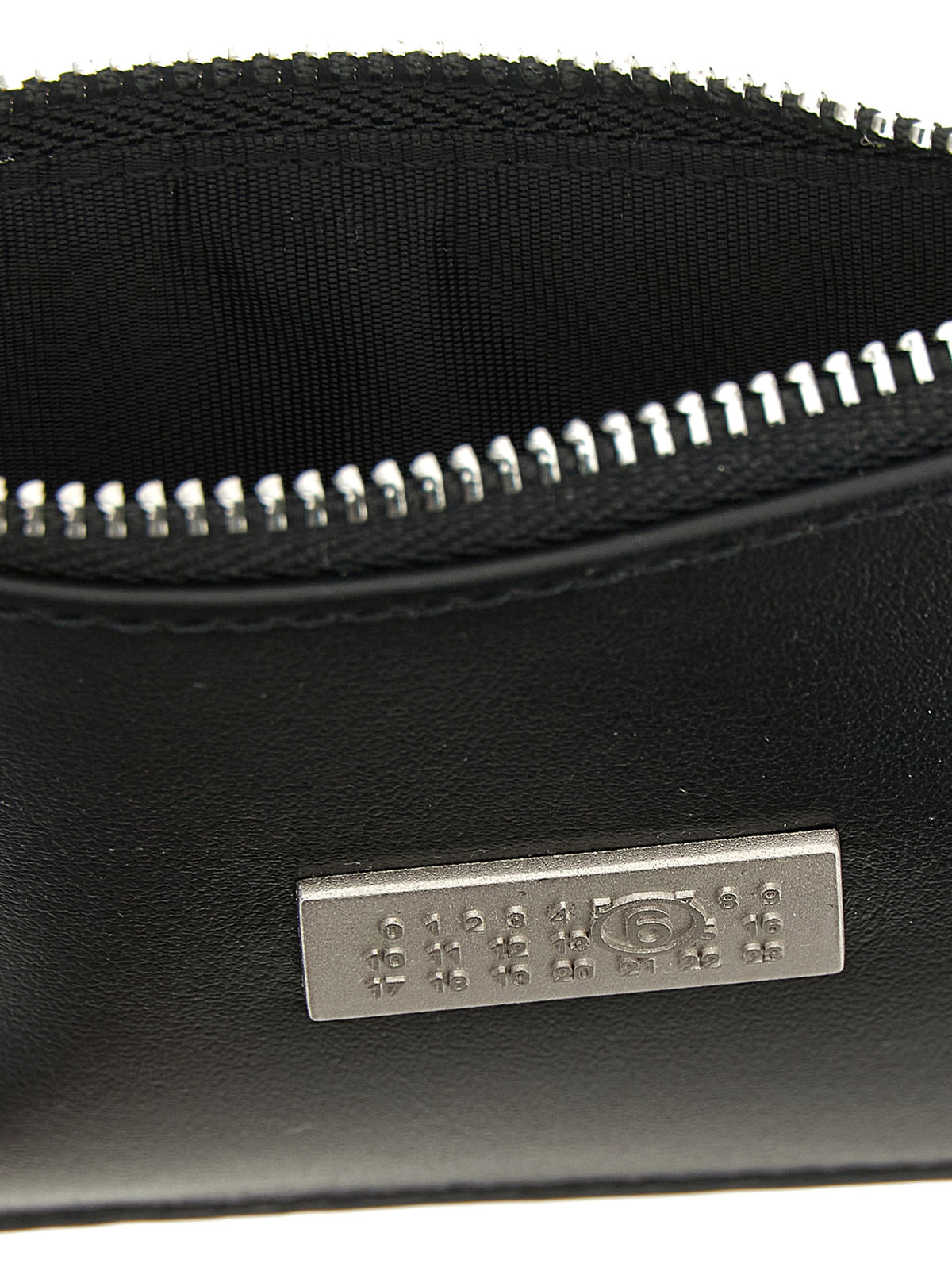 MM6 Maison Margiela Black Calfskin Cardholder - Timeless Luxury