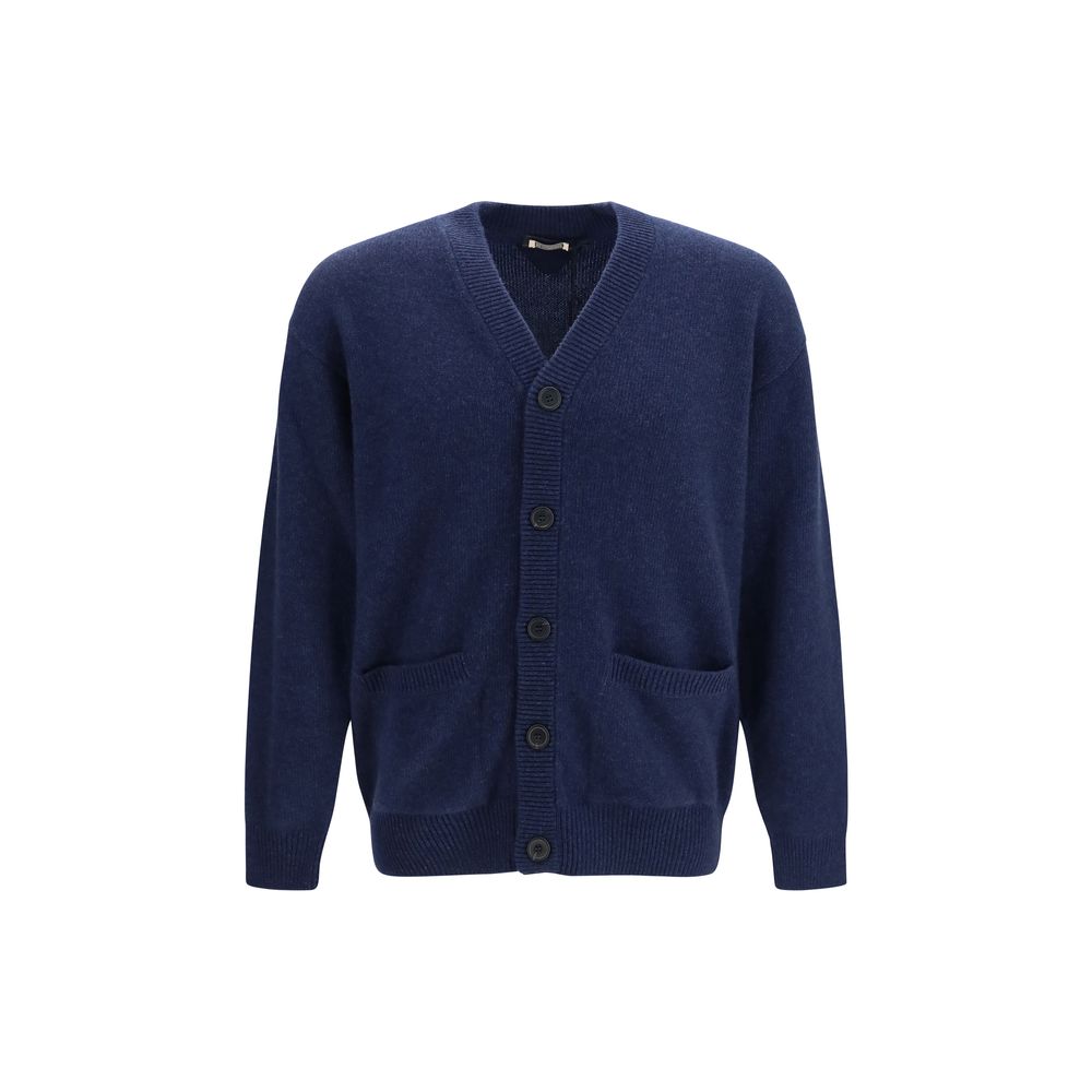 Prada Blue Cashmere Cardigan - Timeless Luxury for All