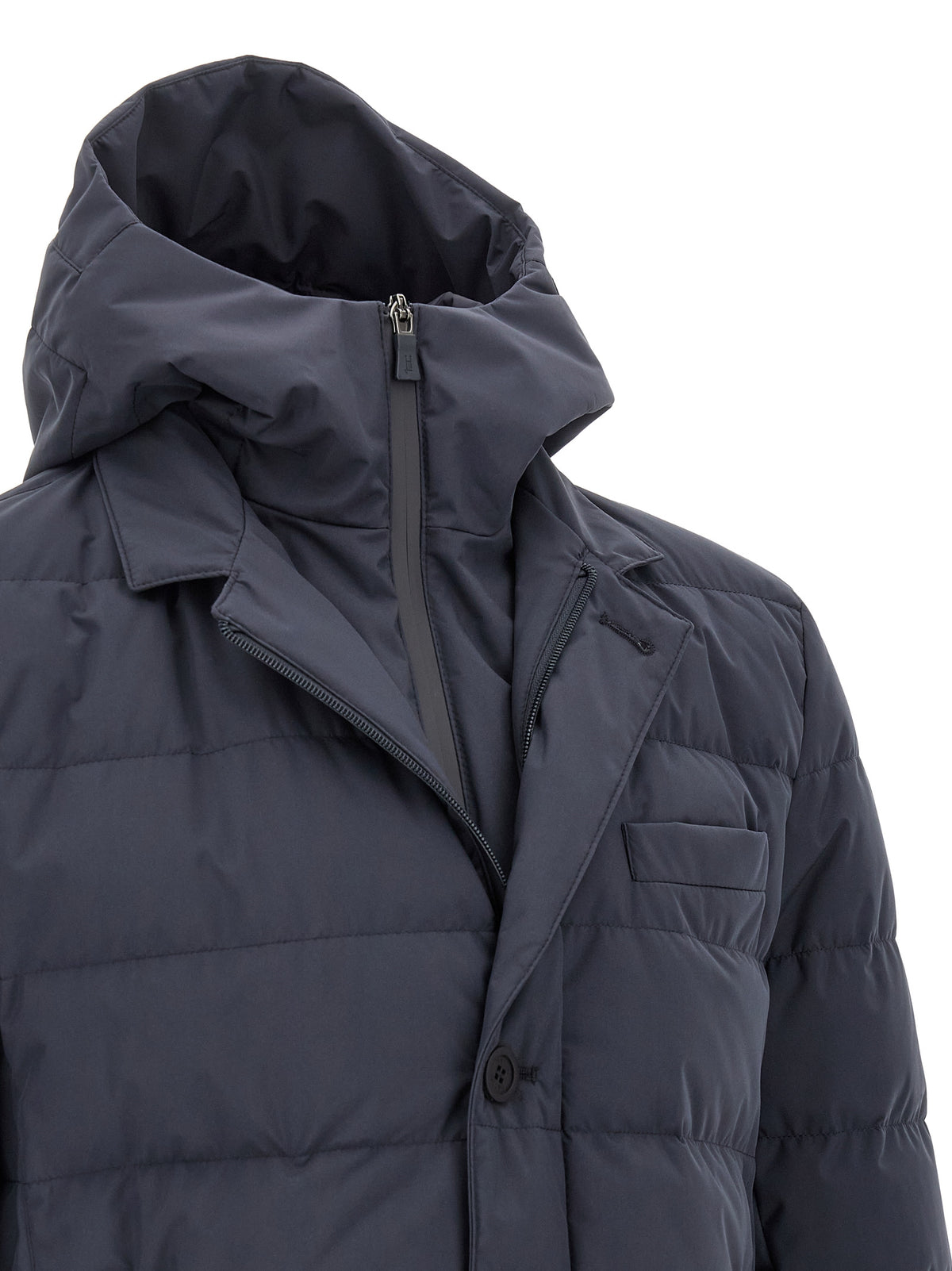 Herno Blue Full-Length Down Jacket - Elevate Your Elegance