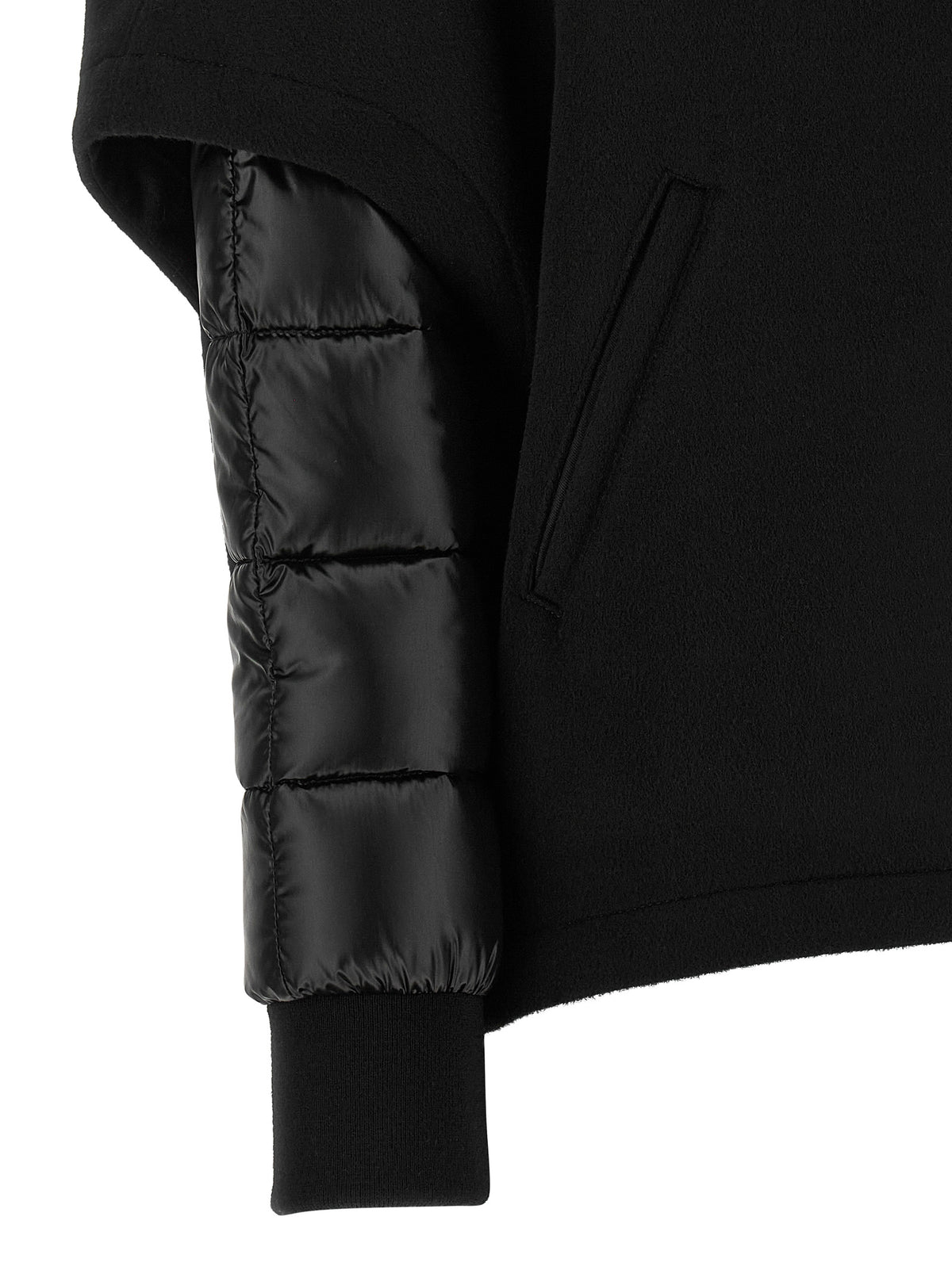 MooRER Black Wool Shell Jacket - Luxurious Modular Elegance
