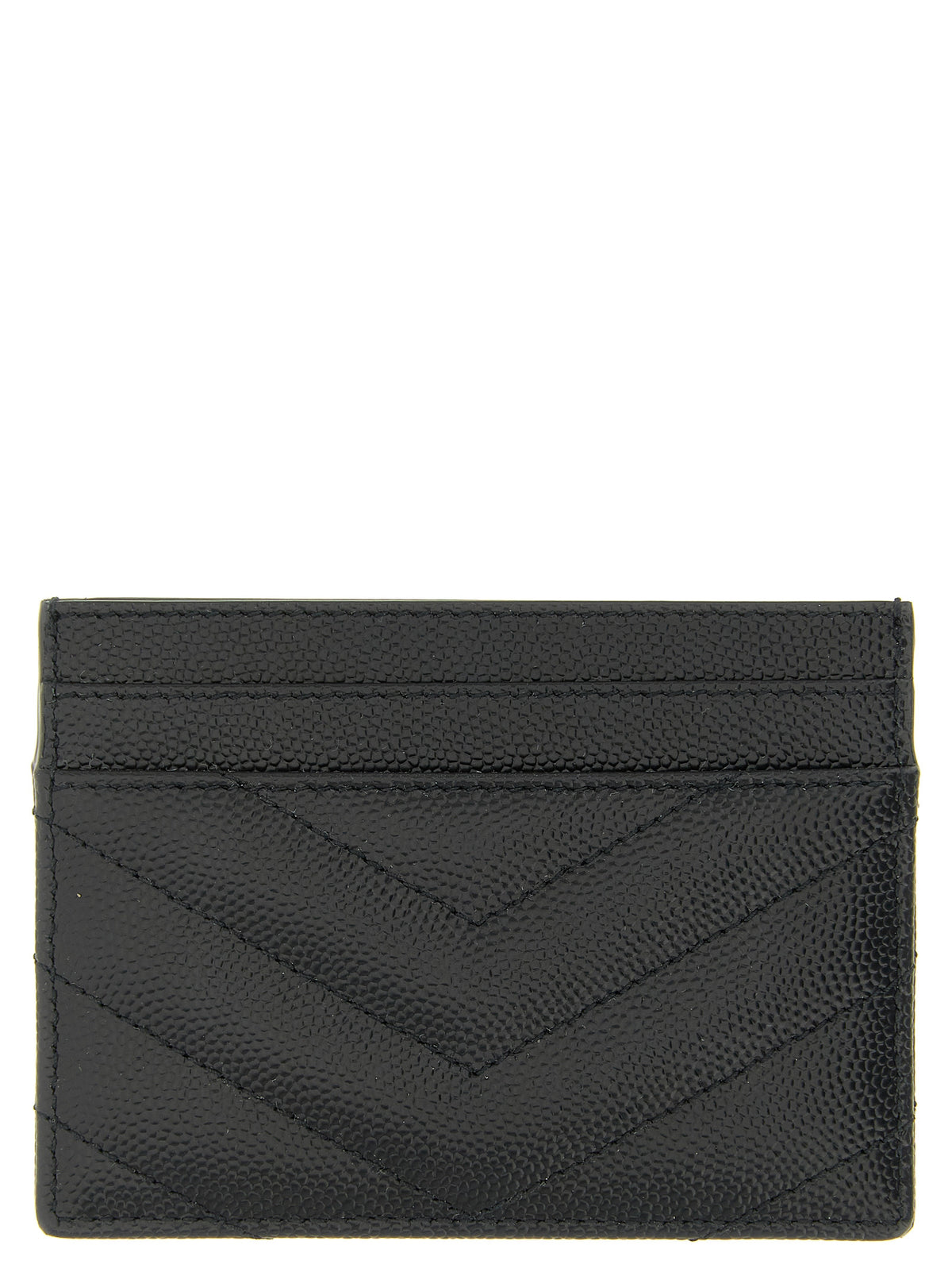 Saint Laurent Black Leather Cardholder - Timeless Luxury Accessory