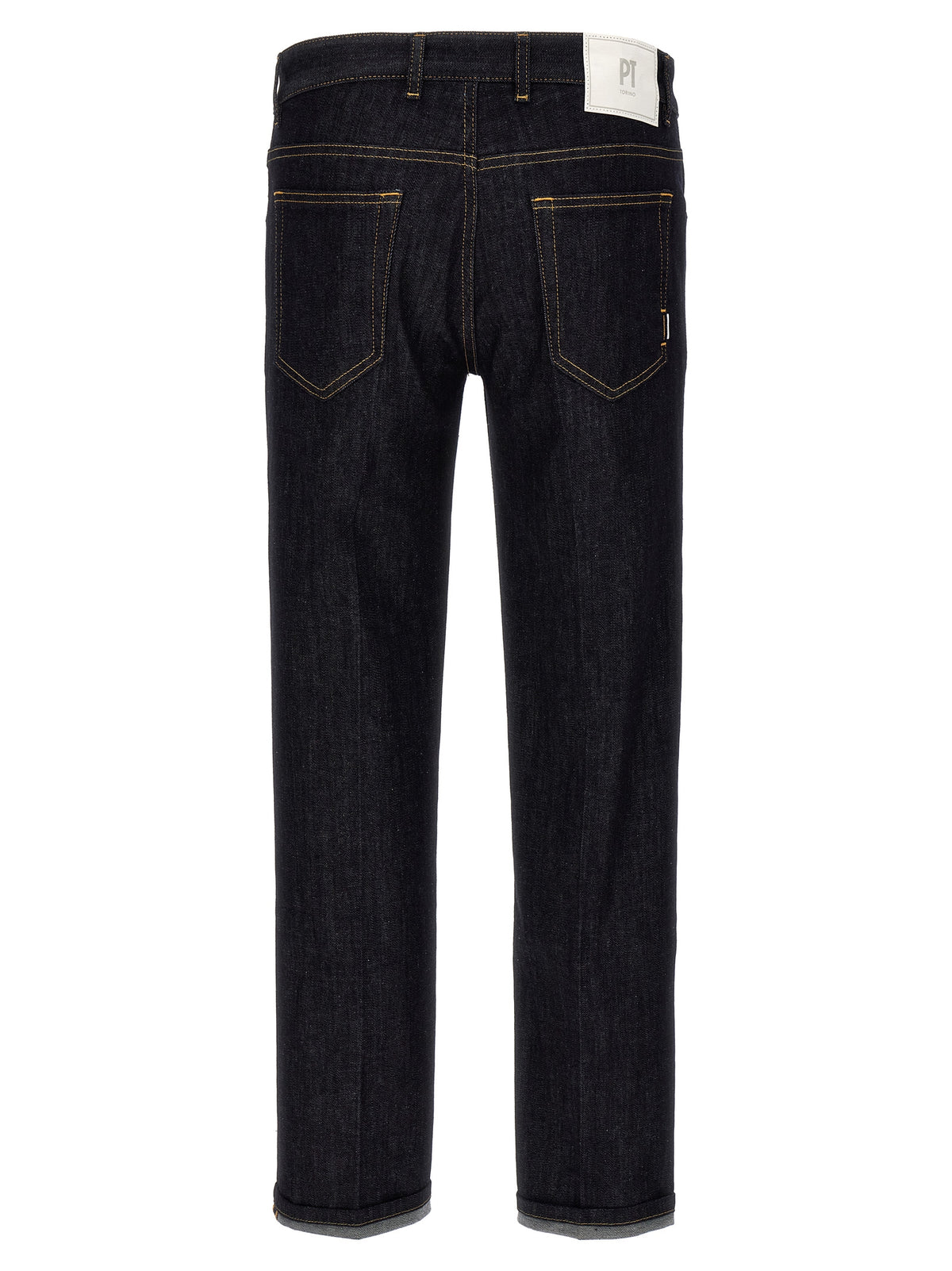 PT Torino Blue Cotton Straight-Leg Jeans - Timeless Luxury Denim