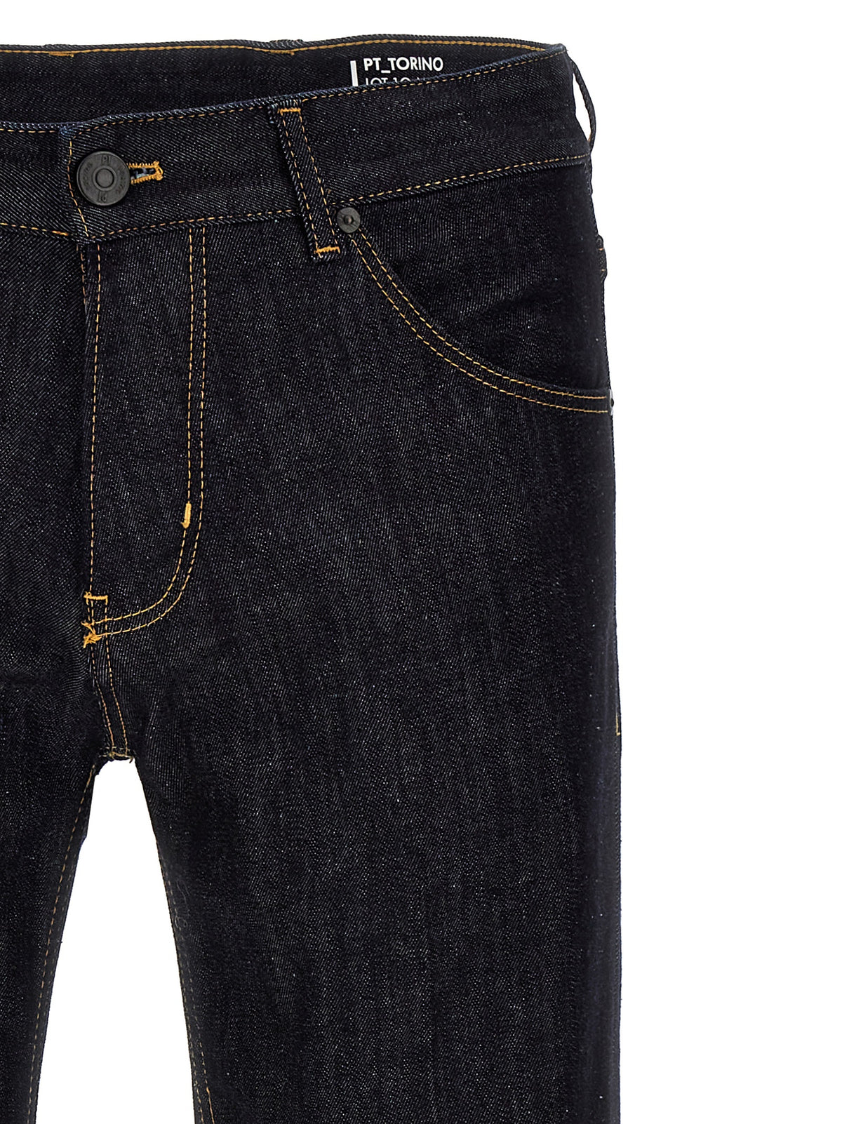 PT Torino Blue Cotton Straight-Leg Jeans - Timeless Luxury Denim