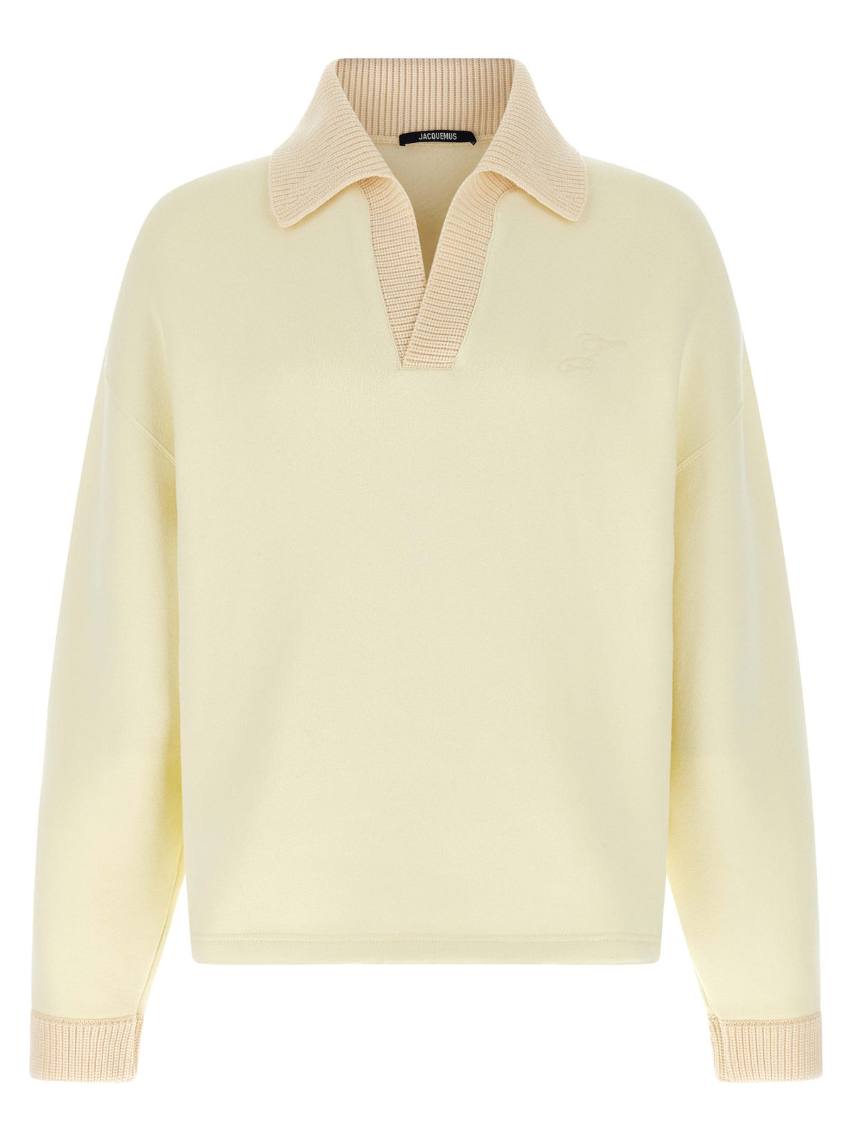 Jacquemus Beige Cotton Sweatshirt - Elevate Your Casual Elegance