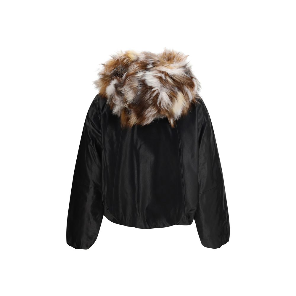 Moose Knuckles Black Lambskin Leather Jacket - Timeless Luxury