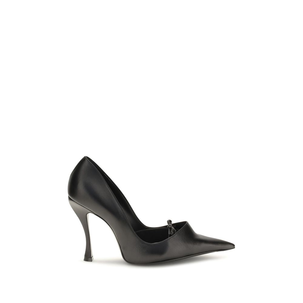 Balenciaga Black Lambskin High Heel Pumps - Timeless Elegance