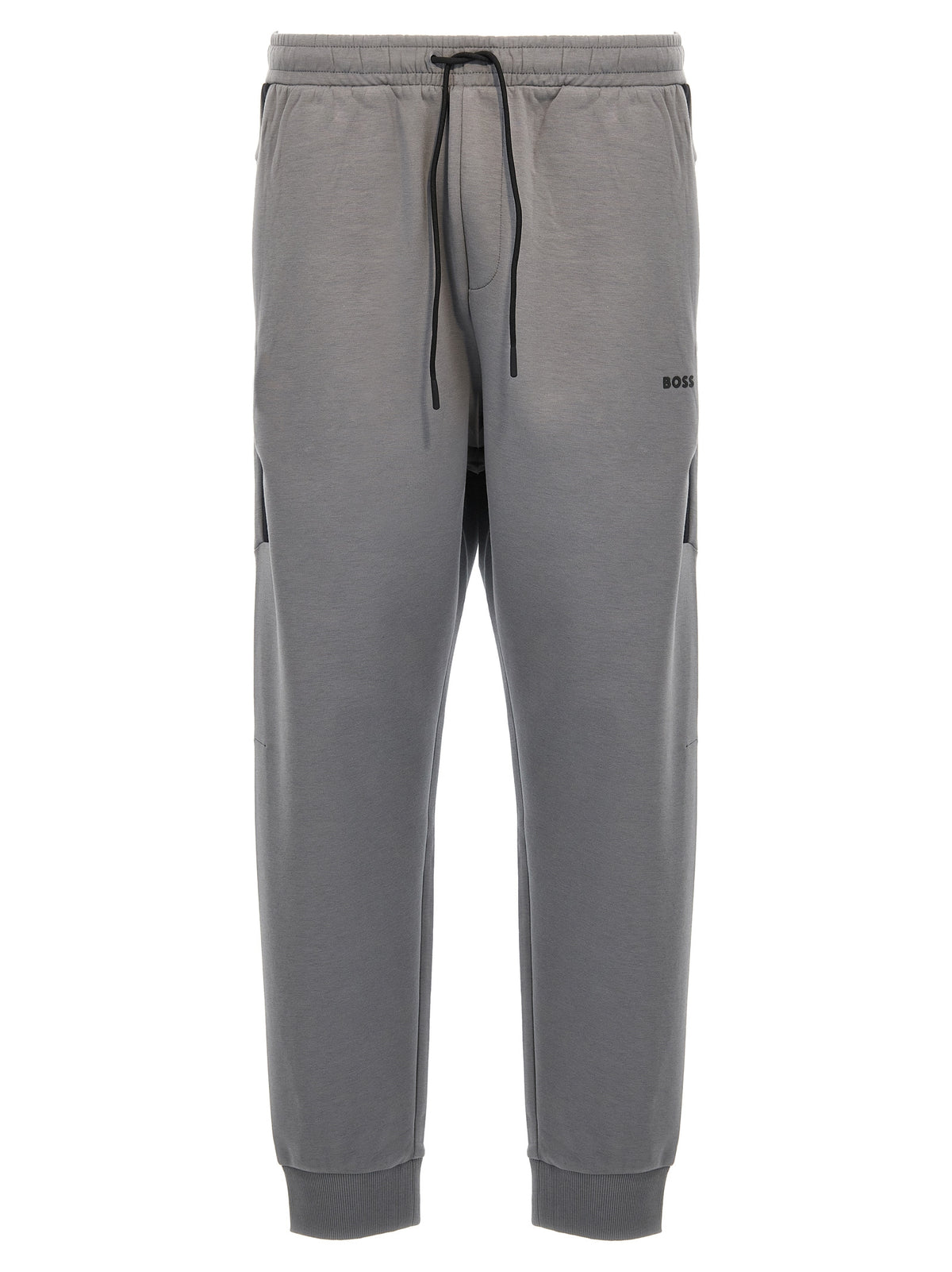 Elevate your style with the Hugo Boss Gray Cotton Sweatshirt, a blend of premium comfort and modern sophistication, perfect for the discerning individual.
