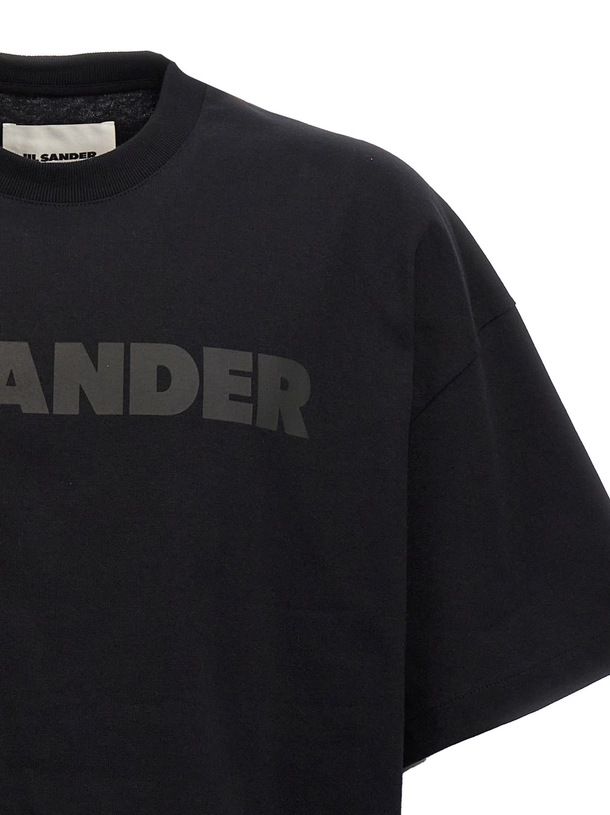 Elevate your wardrobe with the Jil Sander Black Cotton T-Shirt, a luxurious blend of comfort and sophistication, perfect for the discerning trendsetter.