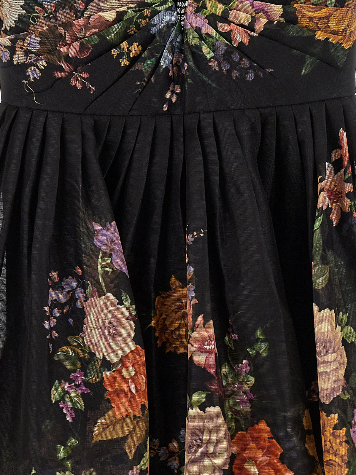 Elevate your elegance with ZIMMERMANN's Pavilion V Neck Mini dress, a luxurious blend of linen and silk, perfect for making a sophisticated statement.