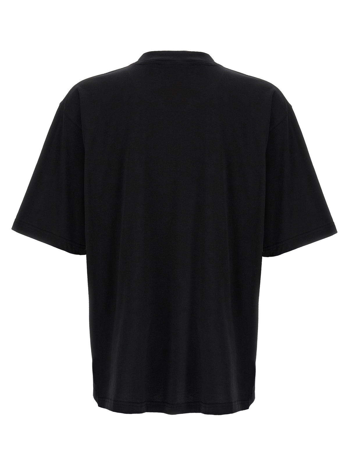 Elevate your wardrobe with the Marni Black Cotton T-Shirt, a bold statement piece crafted from premium cotton, designed for those who embody elegance and individuality.