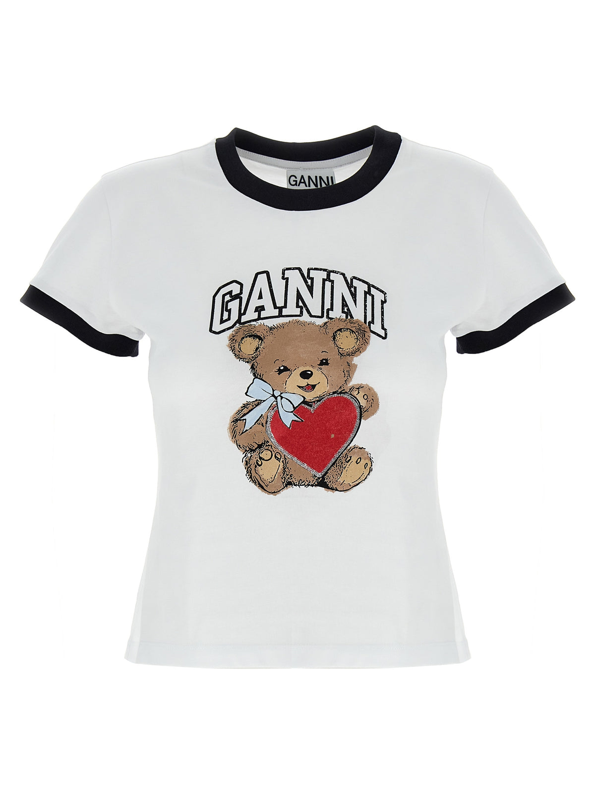 Ganni Bear T-Shirt - Sustainable Luxury Cotton Fashion