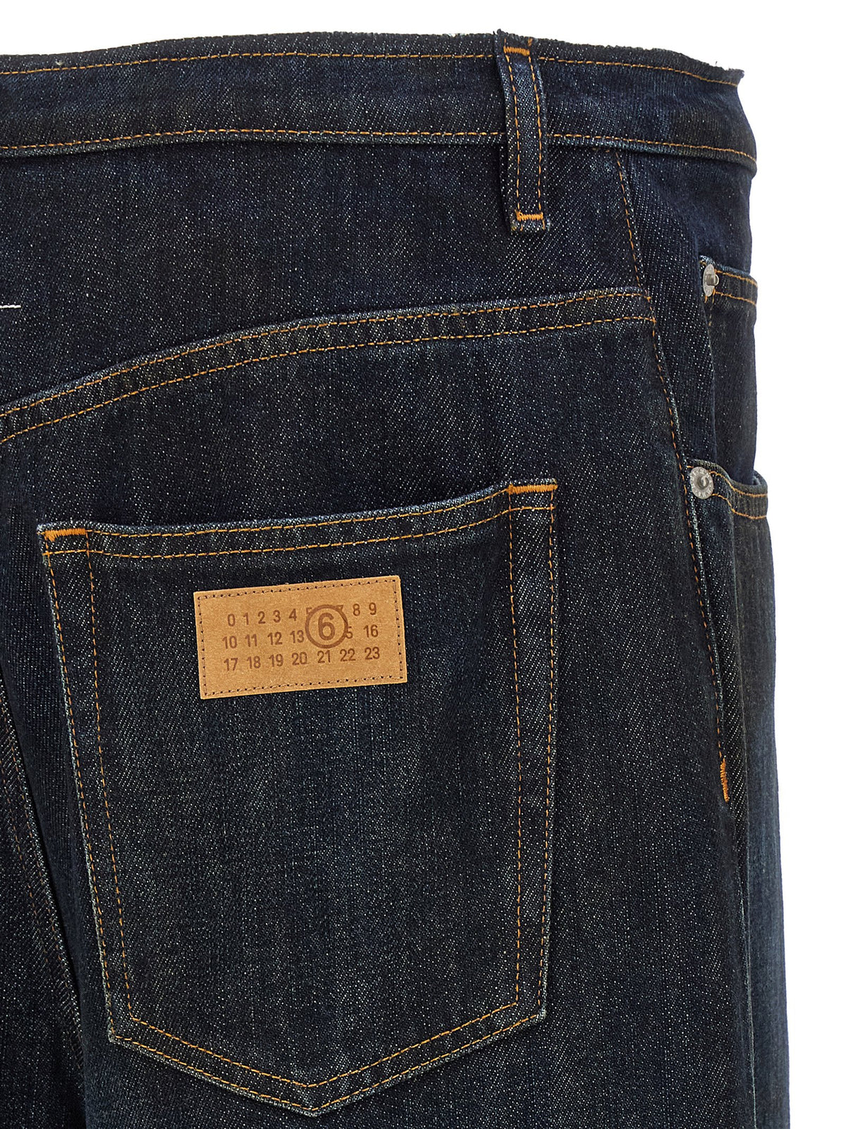 MM6 Maison Margiela Blue Cotton Jeans - Redefine Luxury Denim