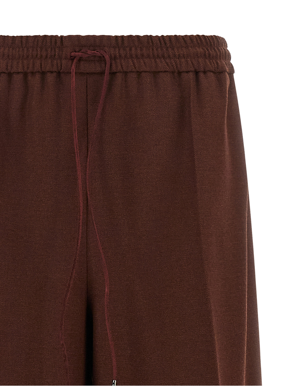 Max Mara Brown Wool Casual Pants - Elevate Your Elegance