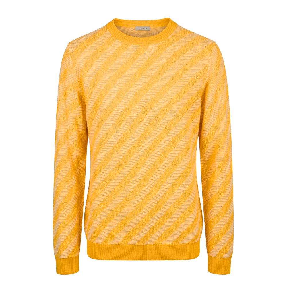 Malo Orange Linen Sweater - Elevate Your Luxe Wardrobe