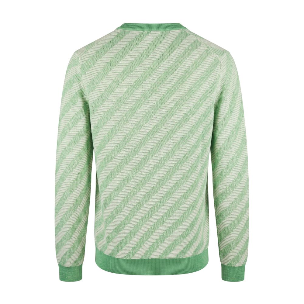 Malo Green Linen Men Sweater - Timeless Luxury Knitwear