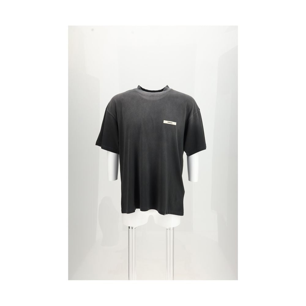 Represent Gray Cotton T-Shirt - Effortless Luxury Redefined