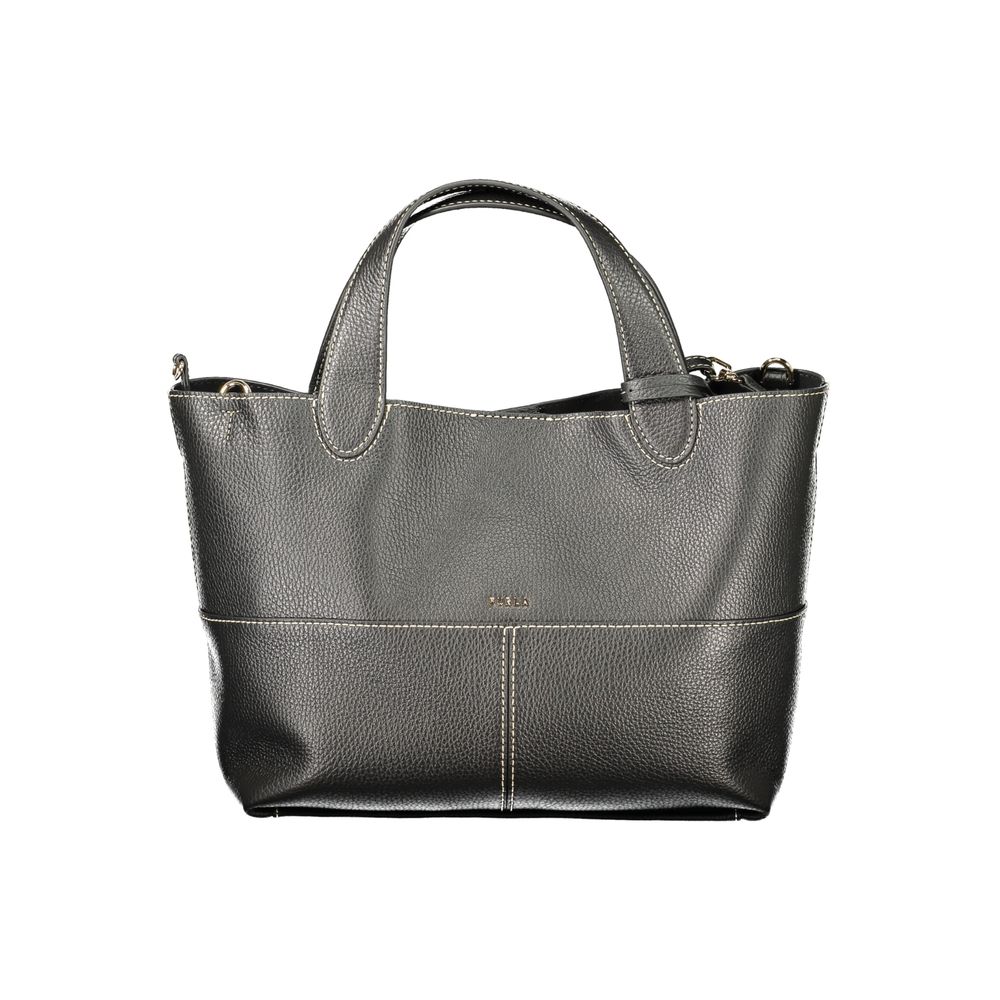 Furla Primrose M Tote Bag - Timeless Black Leather Elegance