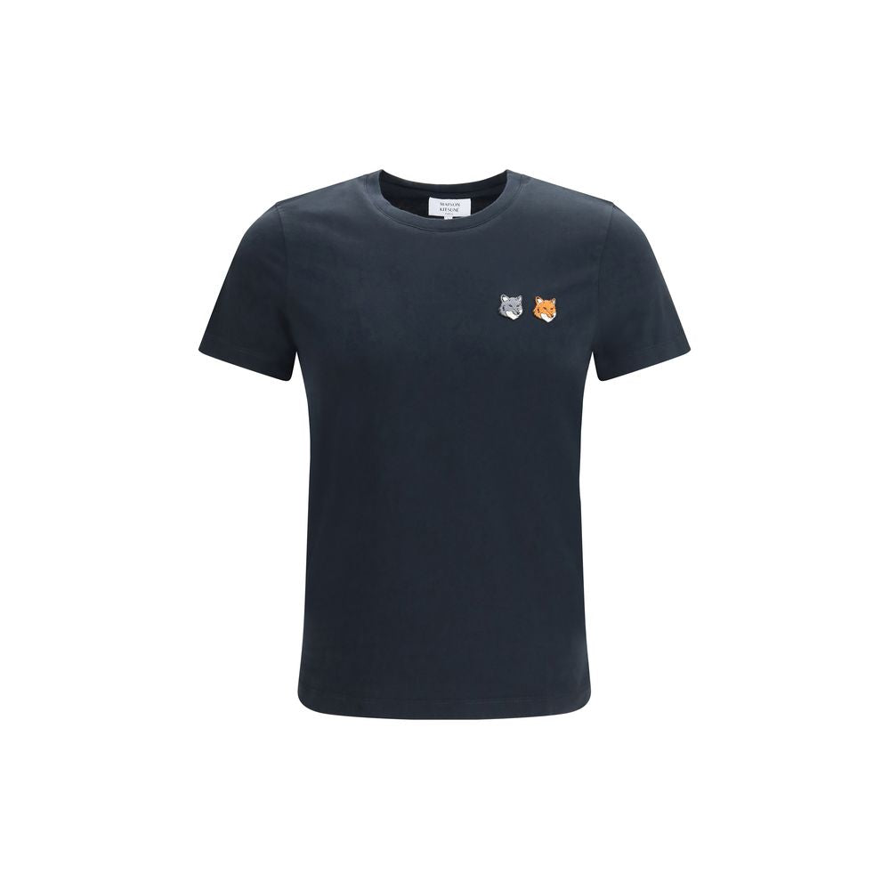 Maison Kitsuné Gray Organic Cotton T-Shirt - Timeless Luxury Wear