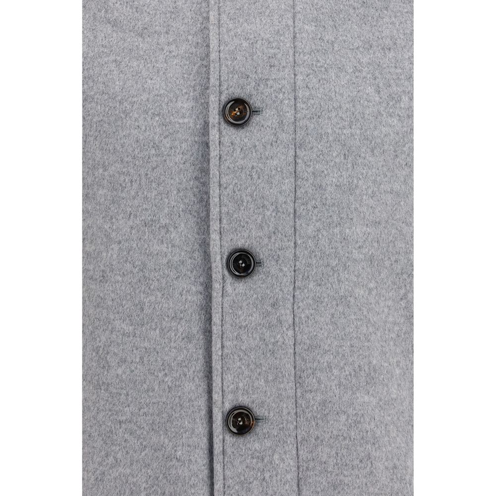 MooRER Gray Goose Down Full-Length Jacket - Timeless Luxury Outerwear