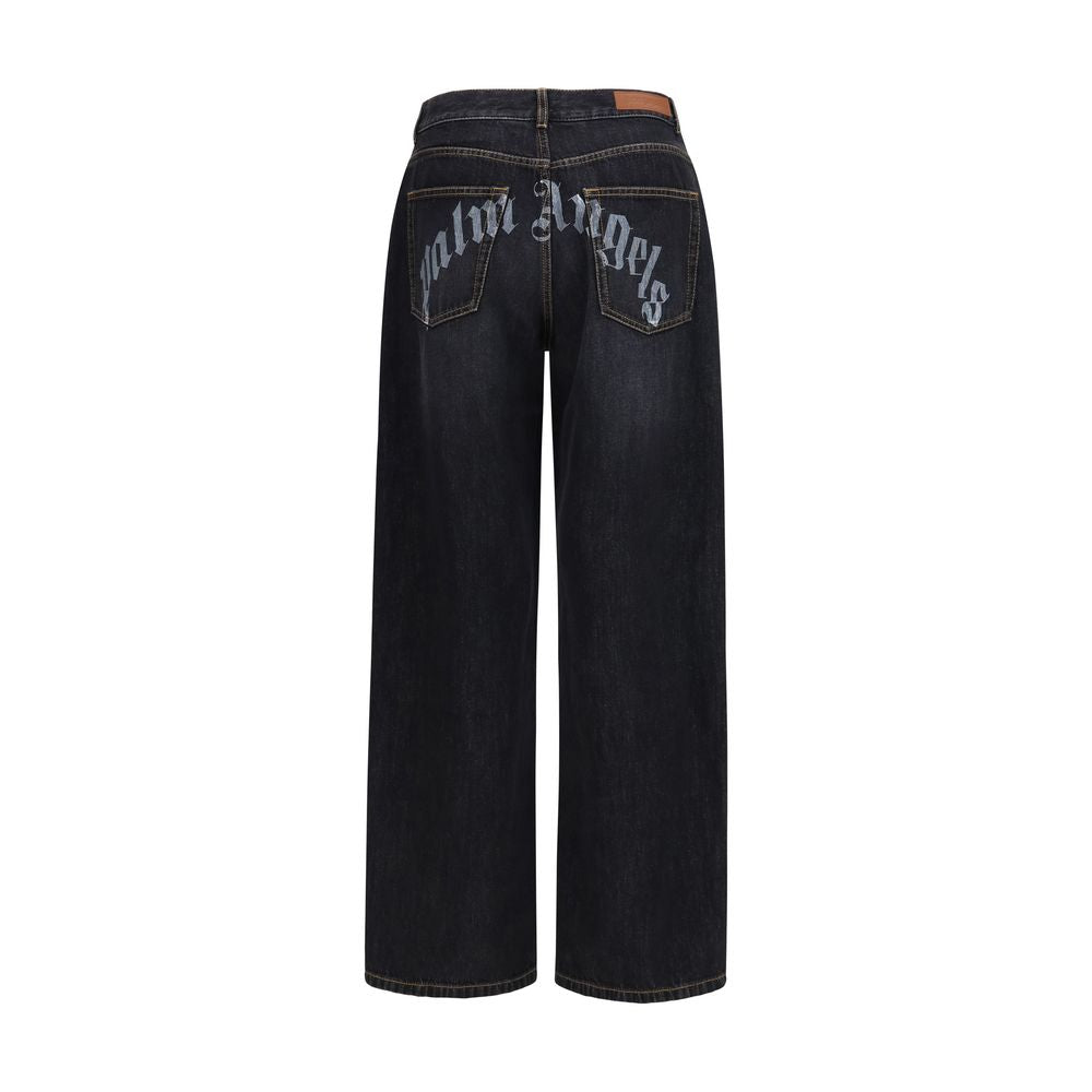 Palm Angels Wide-Leg Jeans Denim - Timeless Luxury Fashion