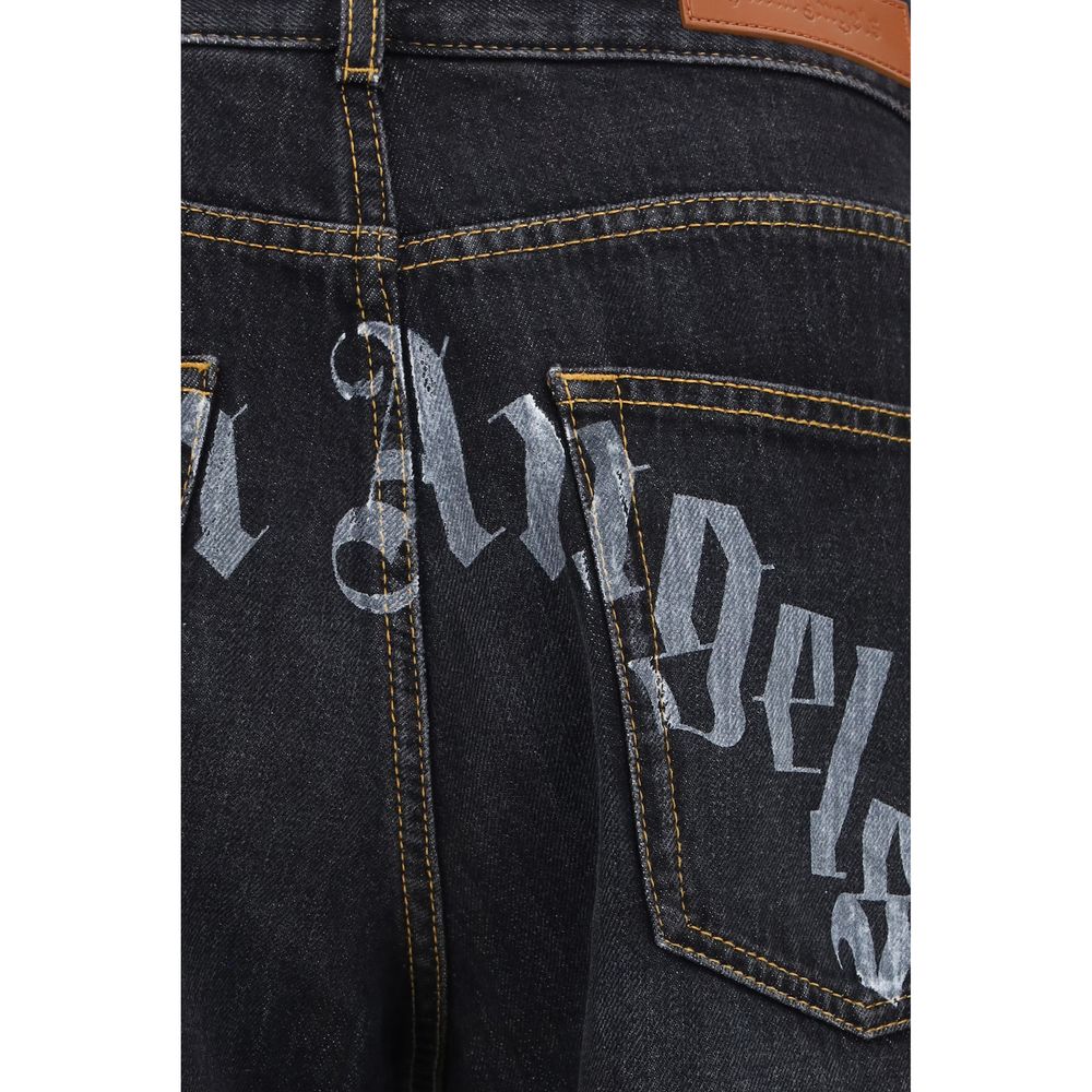 Palm Angels Wide-Leg Jeans - Timeless Luxury in Cotton