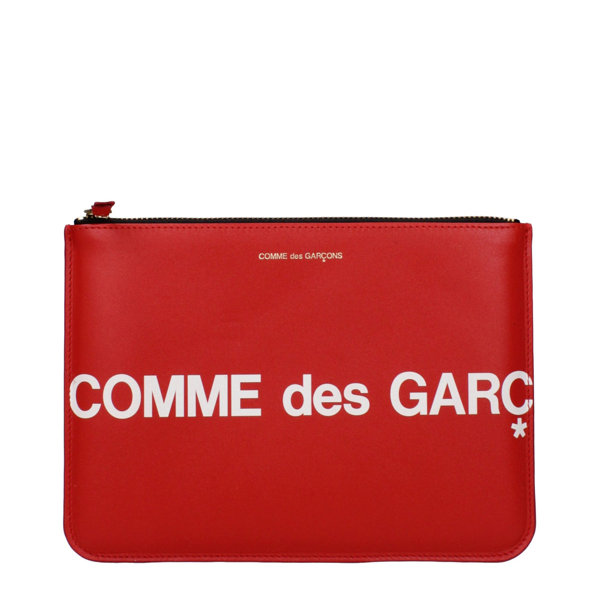 Discover the exquisite Comme Des Garçons Red Leather Clutch Bag, a symbol of timeless elegance and unparalleled craftsmanship, perfect for the discerning individual.