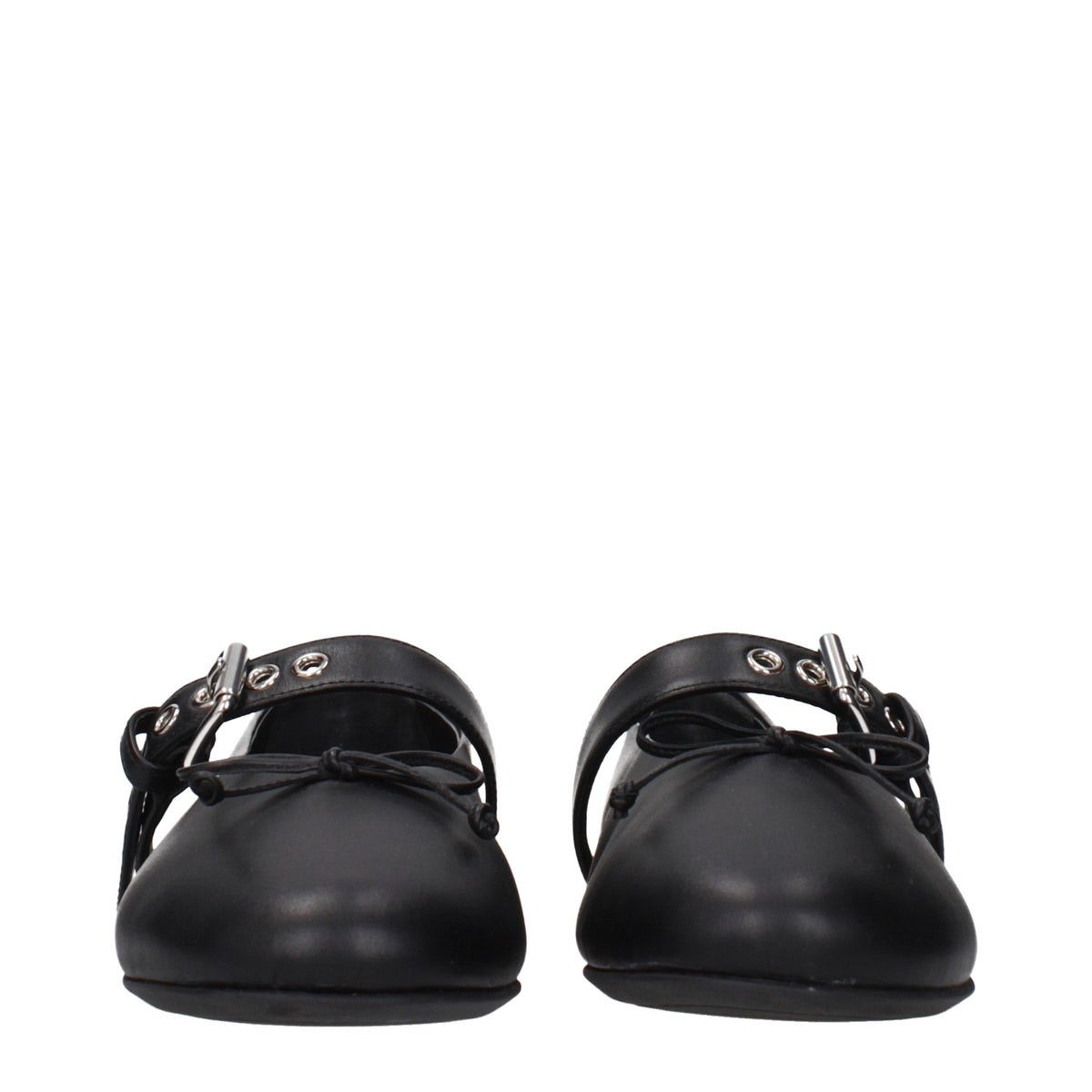 Elevate your style with Miu Miu Black Leather Ballet Flats, where exquisite craftsmanship meets timeless elegance, perfect for the discerning individual who appreciates luxury.
