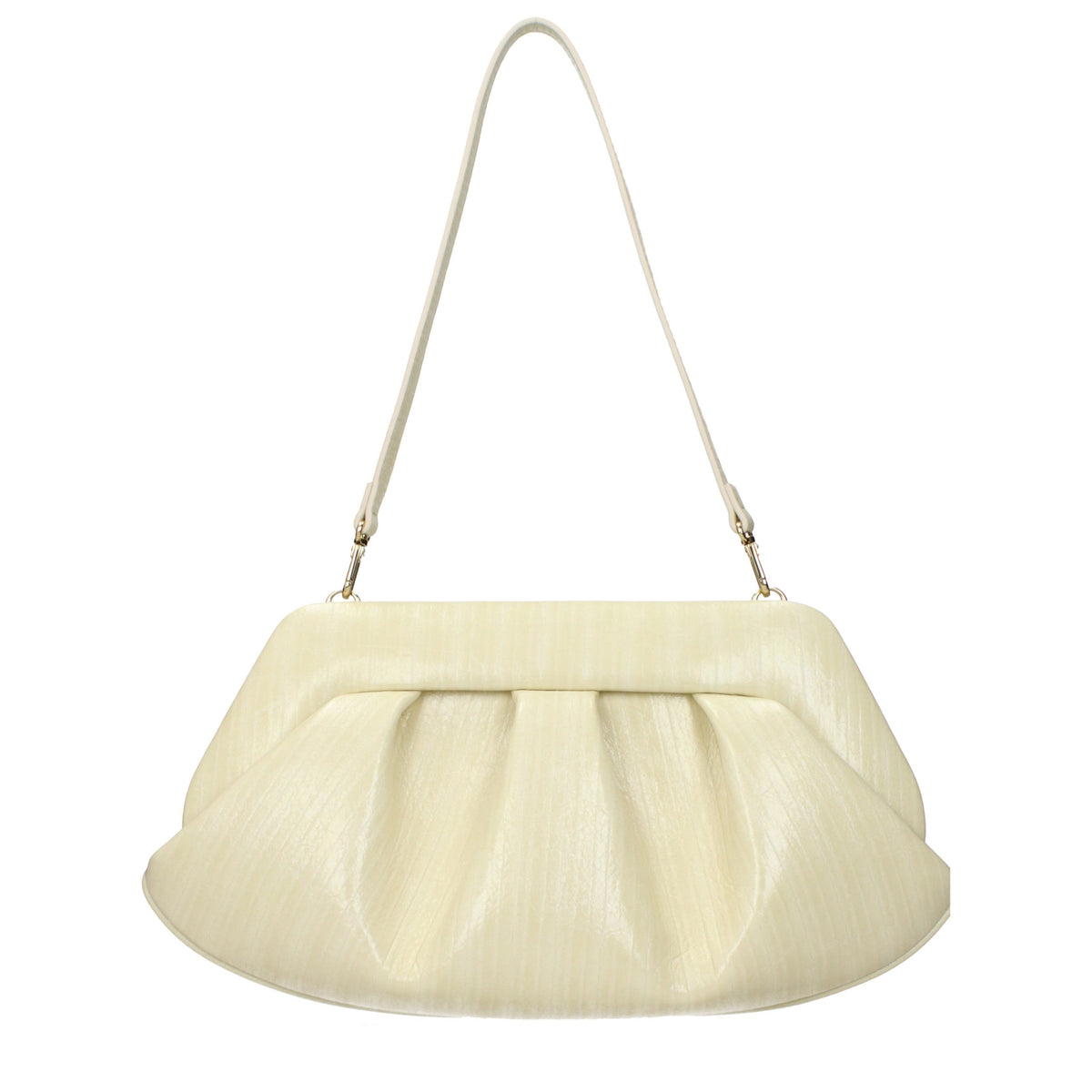 Discover the THEMOIRè Beige Leather Clutch Bag, a symbol of refined elegance and sustainable luxury, perfect for elevating any ensemble with timeless sophistication.
