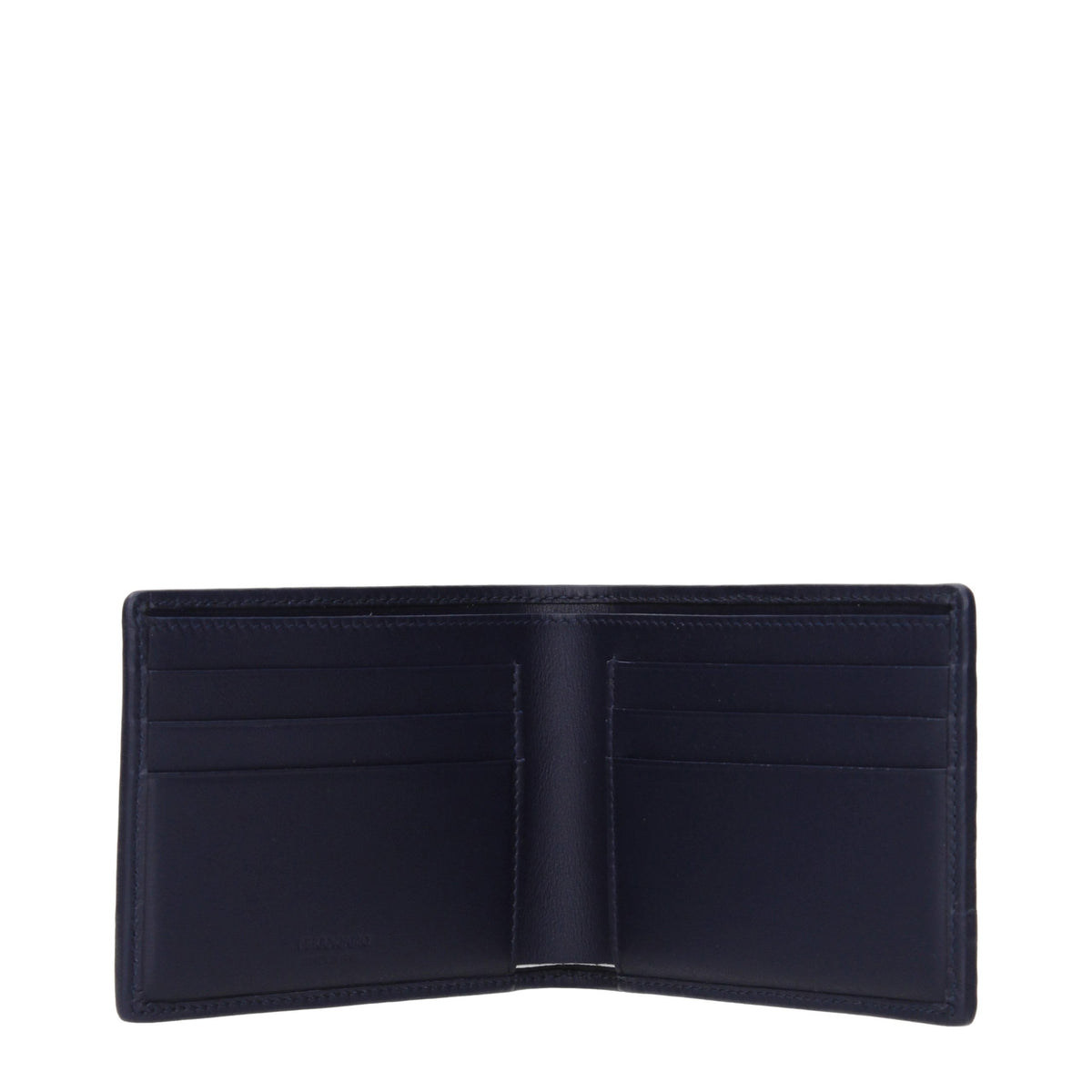 Indulge in the elegance of the Ferragamo Blue Leather Wallet, a masterpiece of craftsmanship that embodies luxury and sophistication for the discerning individual.
