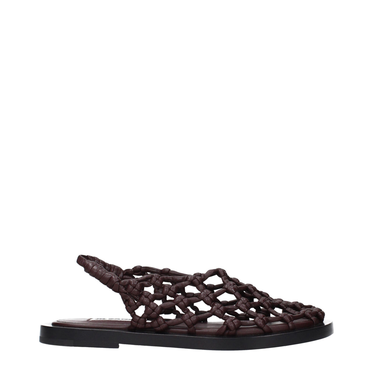 Elevate your style with Jil Sander Brown Leather Flat Sandals, where exquisite craftsmanship meets timeless elegance, perfect for both casual and sophisticated occasions.
