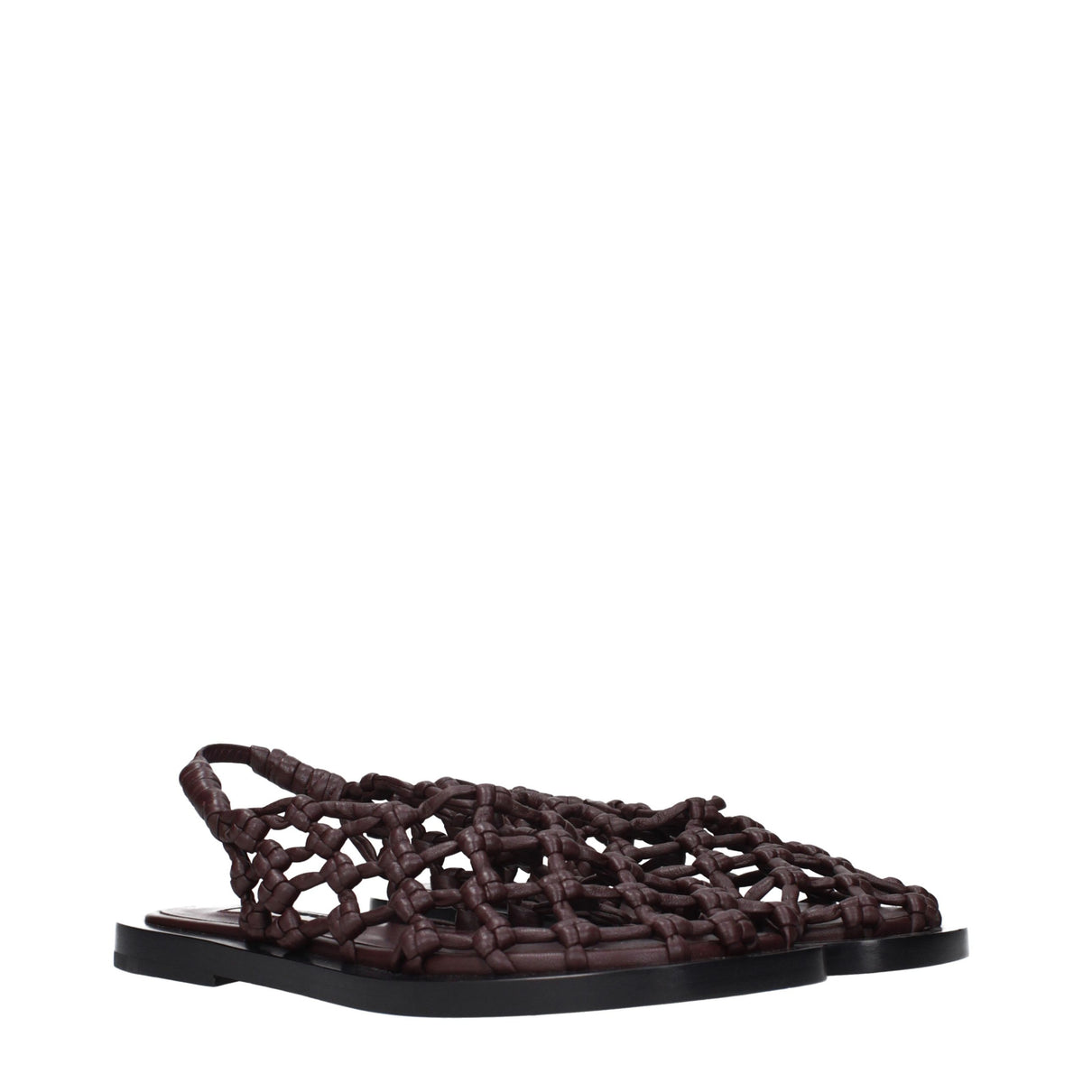 Experience the allure of Jil Sander Brown Leather Flat Sandals, where exquisite craftsmanship meets timeless elegance, perfect for elevating any sophisticated ensemble.