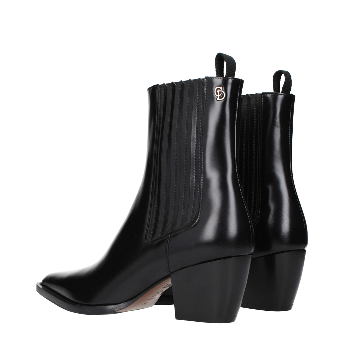 Indulge in the exquisite craftsmanship of Christian Dior Black Leather Ankle Boots, where timeless elegance meets modern sophistication for the discerning fashion connoisseur.