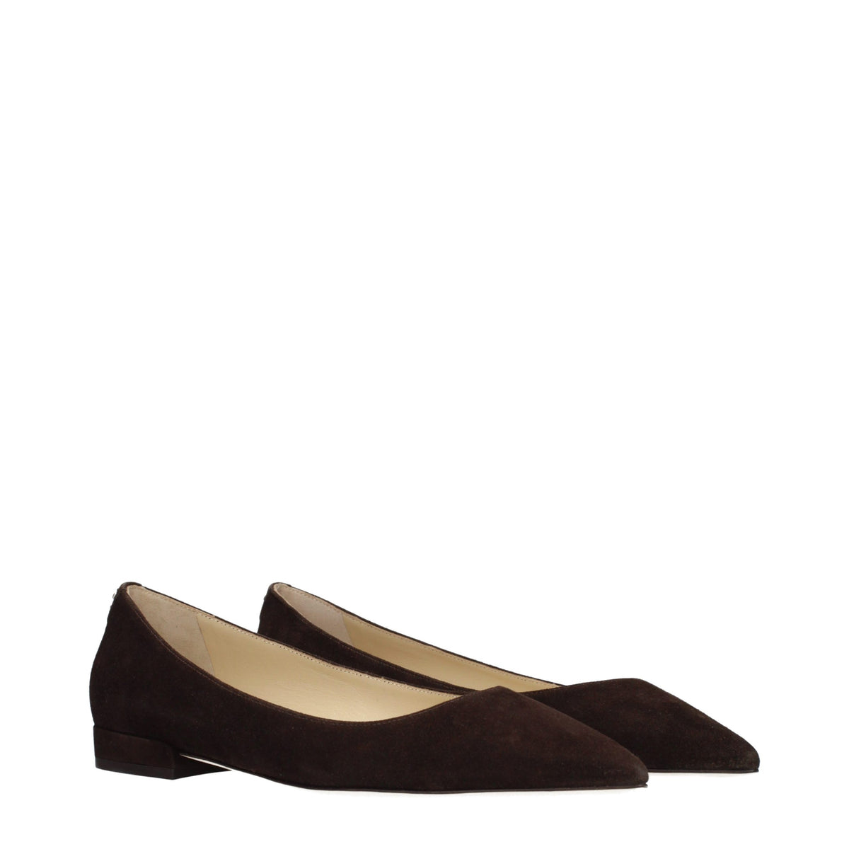 Step into the realm of sophistication with Jimmy Choo Brown Leather Ballet Flats, where exquisite craftsmanship meets timeless elegance for the discerning individual.
