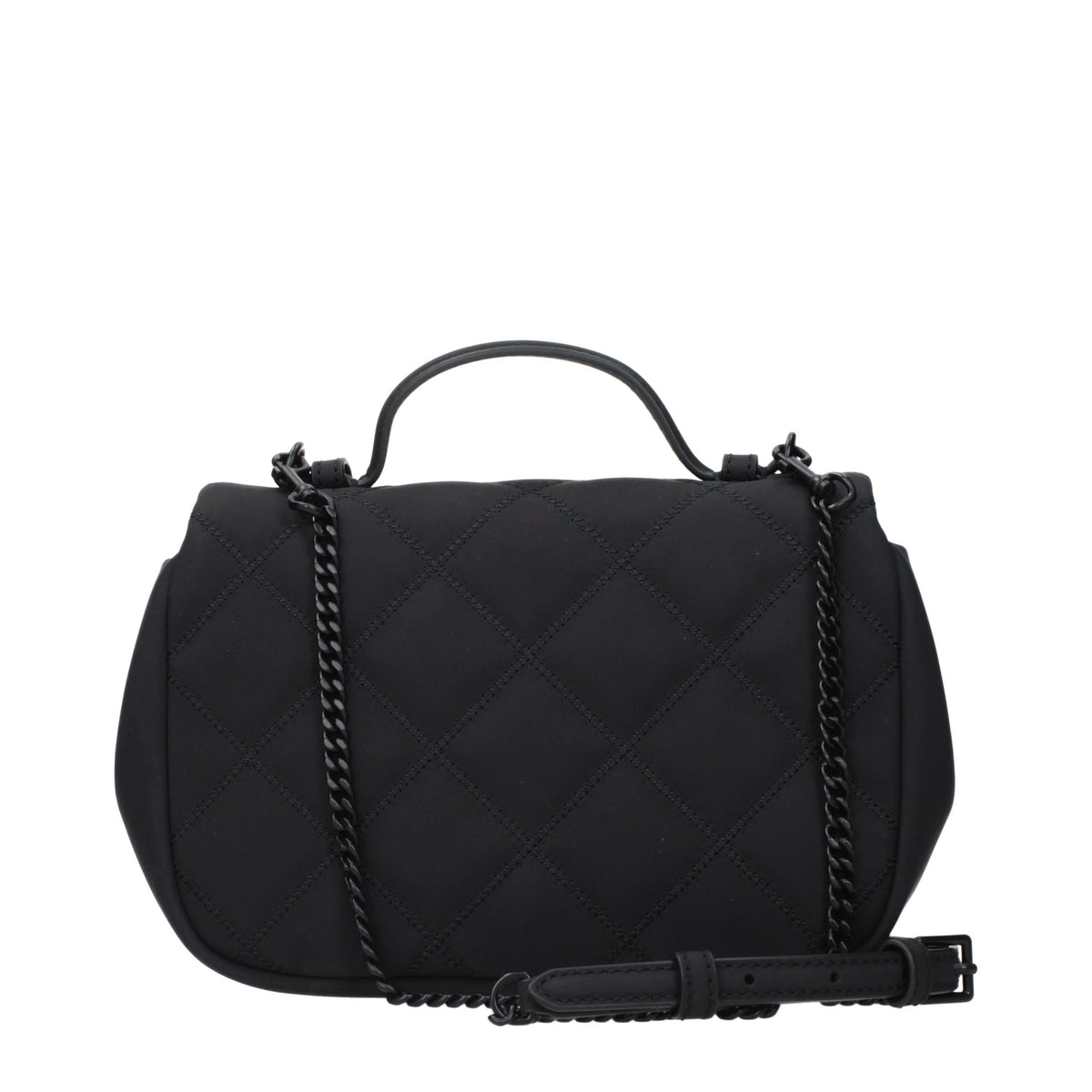 Experience the exquisite artistry of the Tory Burch Black Fabric Handbag, a timeless luxury accessory that elevates your style with unparalleled elegance and sophistication.