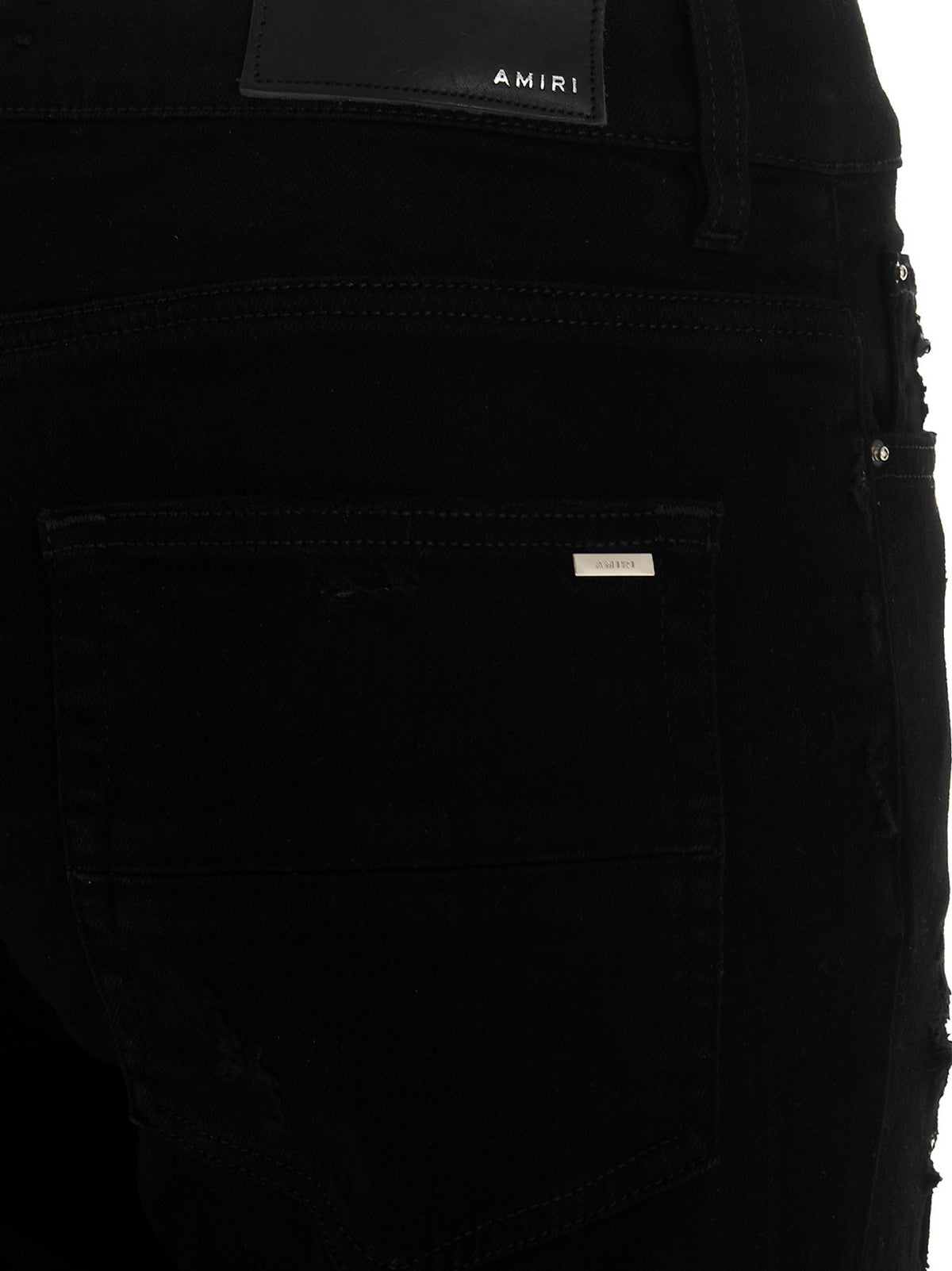 Amiri Black Cotton Skinny Jeans